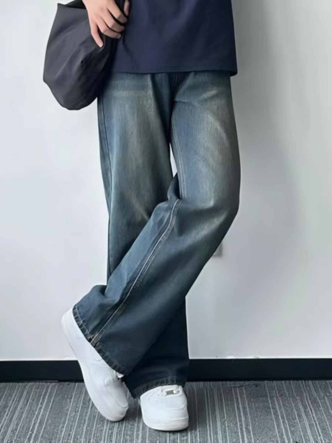 Sejal Baggy Fit Men Blue Jeans - Image 2