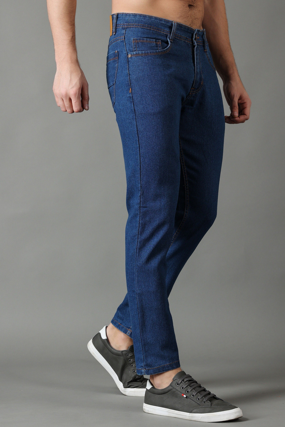Image of ZAYSH Men Slim Mid Rise Blue Jeans