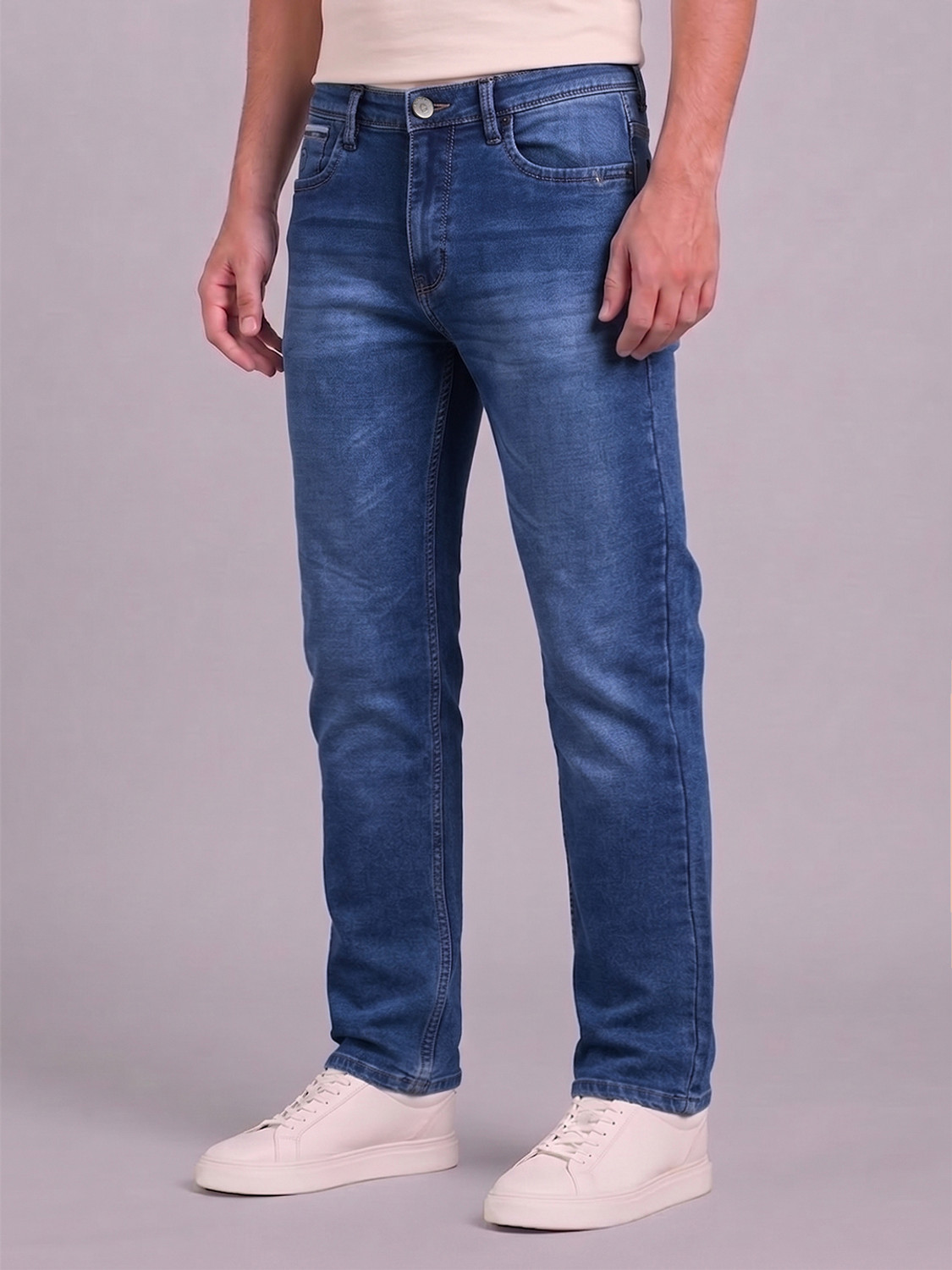 Image of NEET Men Slim Mid Rise Black Jeans