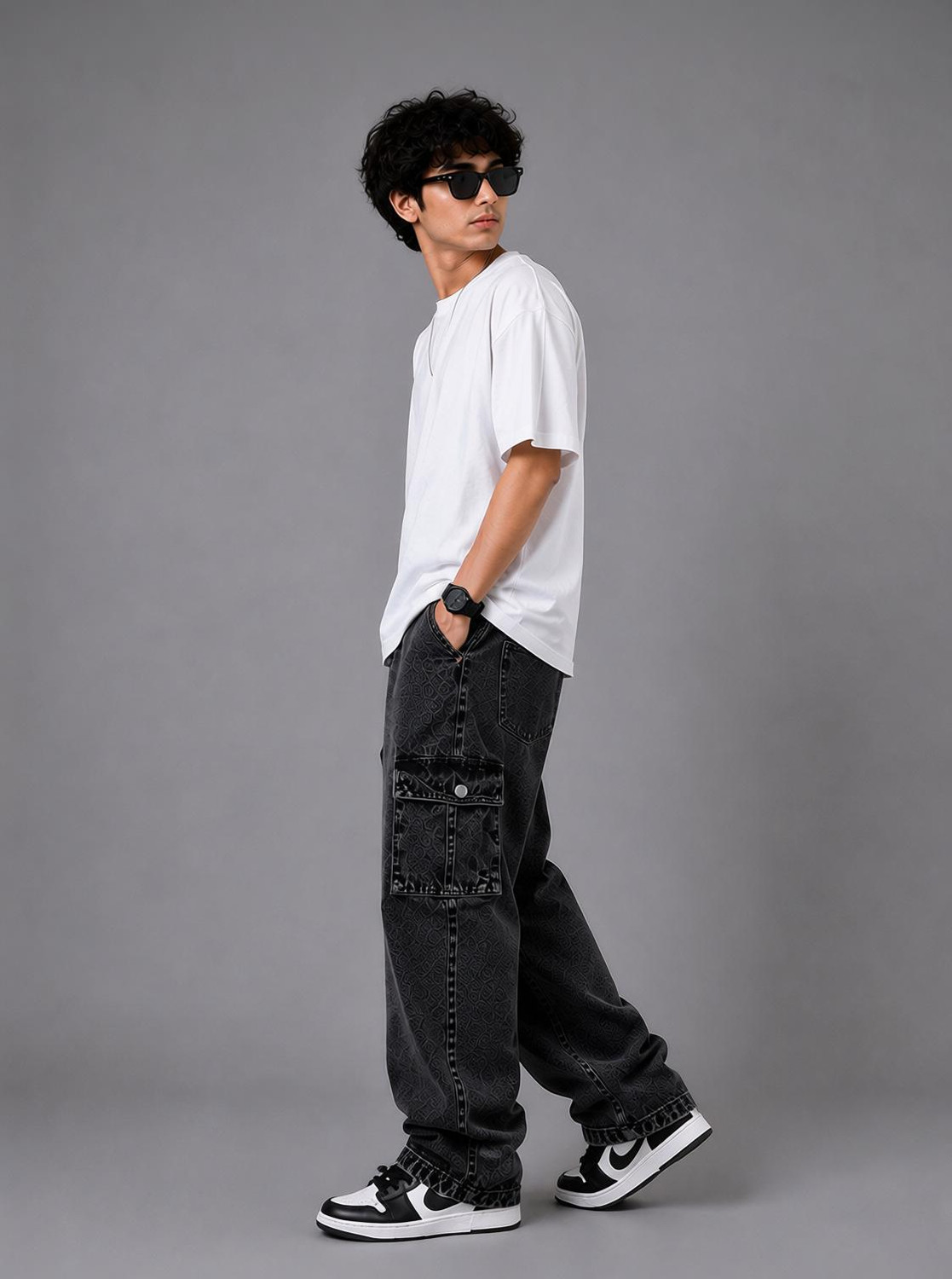 ARTVISION Boys Dark Grey Loose Fit Jeans - Image 6