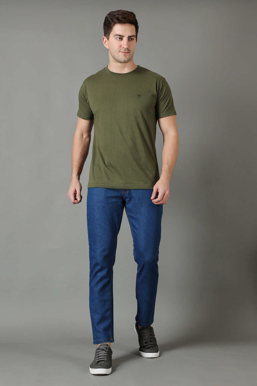 Image of ZAYSH Men Slim Mid Rise Blue Jeans