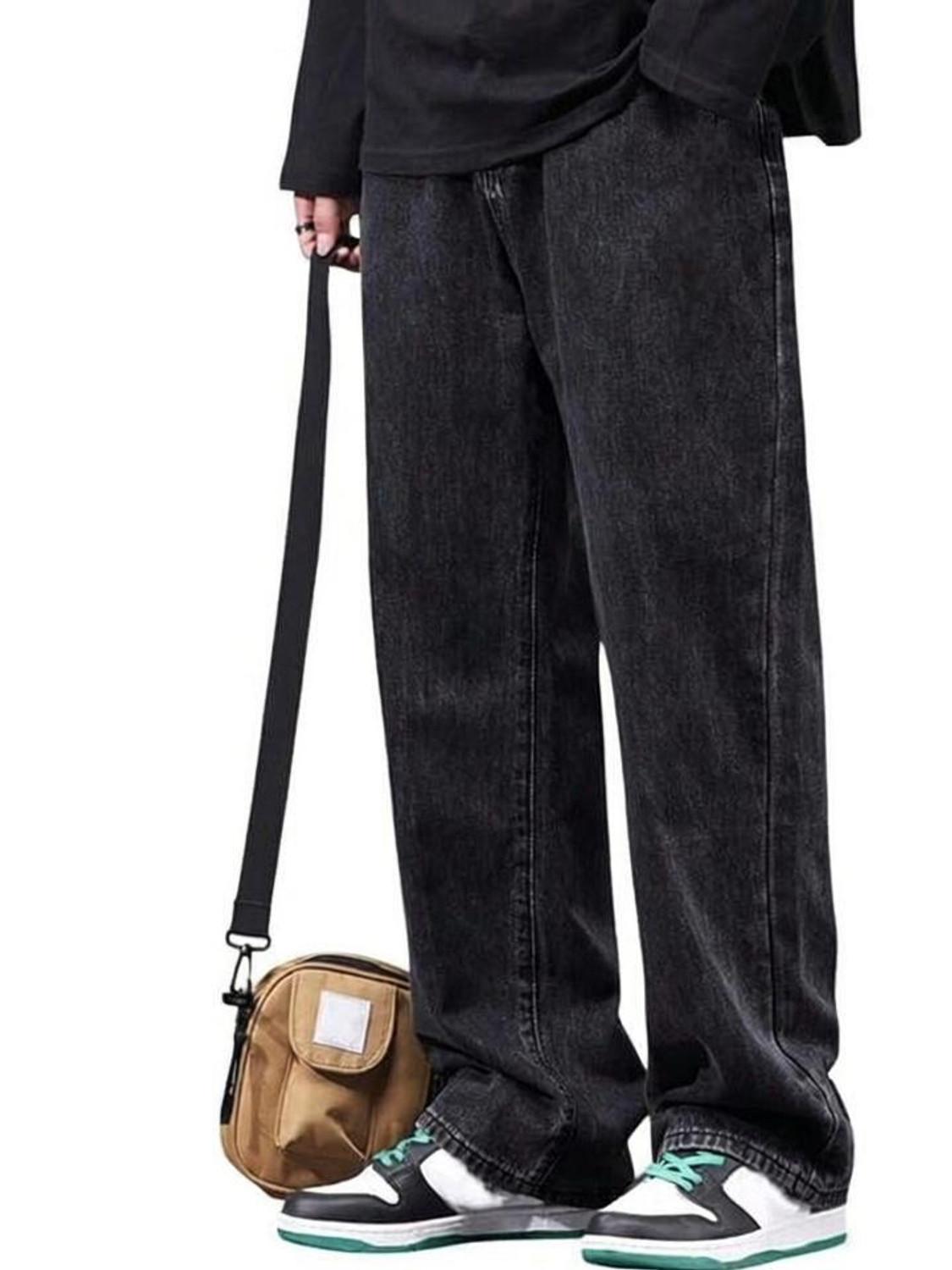 Image of stylophile Men Slim Mid Rise Grey Jeans