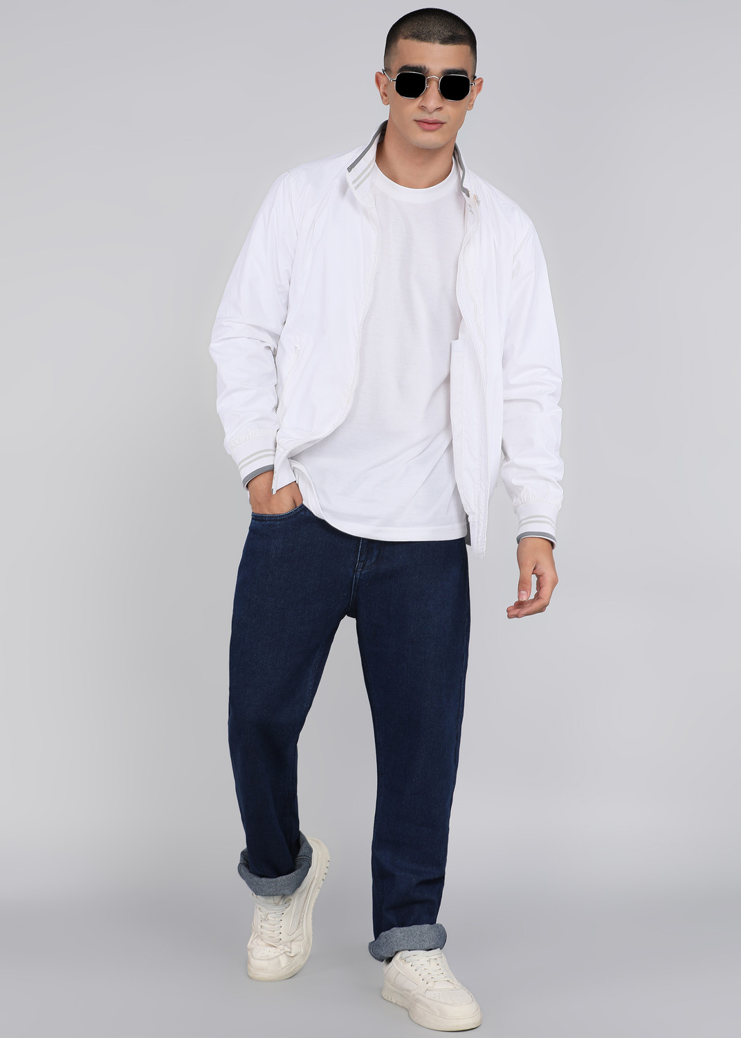 Image of INTEGRITI Men Straight Fit Mid Rise Blue Jeans