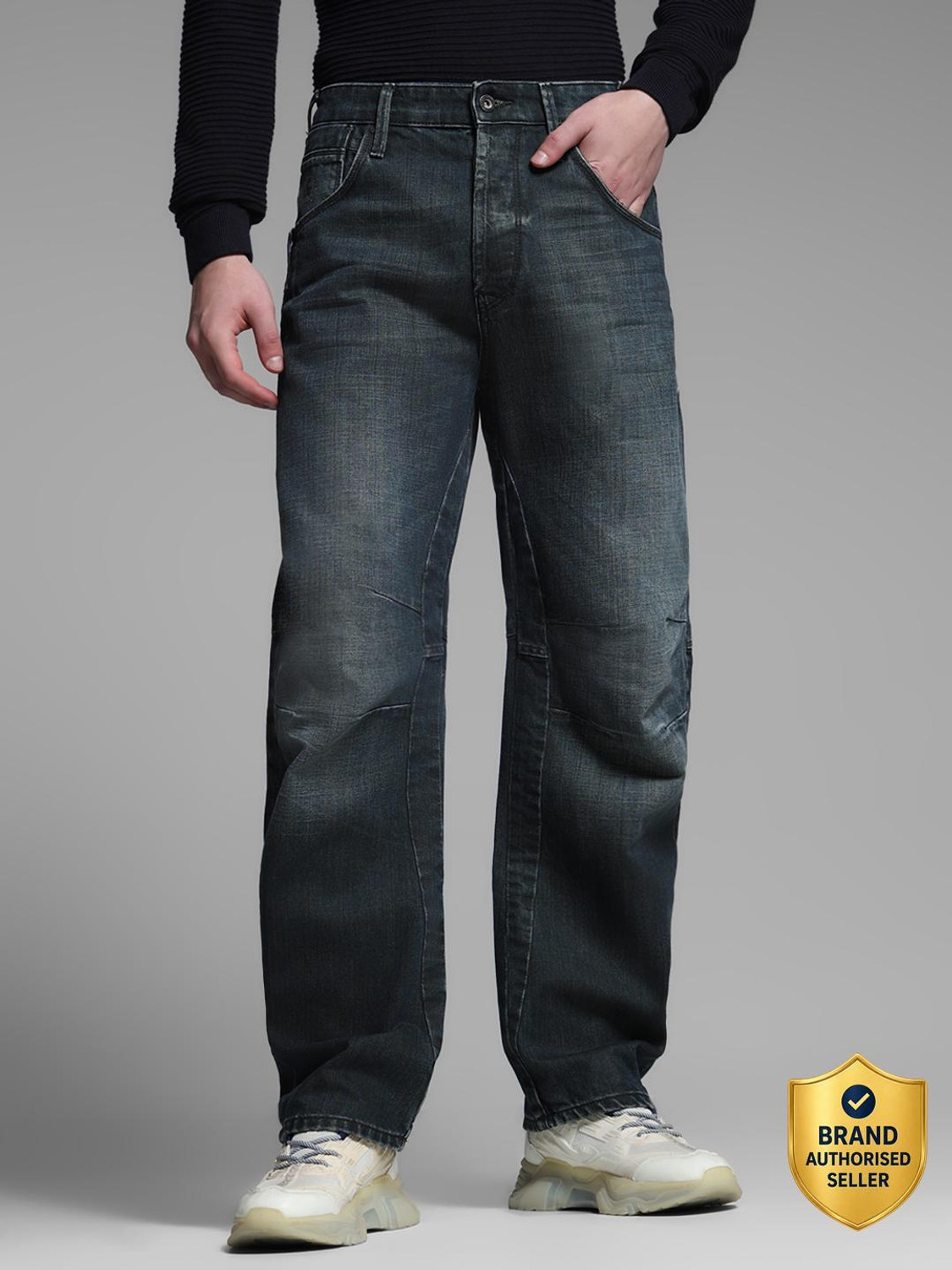 JACK & JONES Loose Fit Men Black Jeans - Image 1