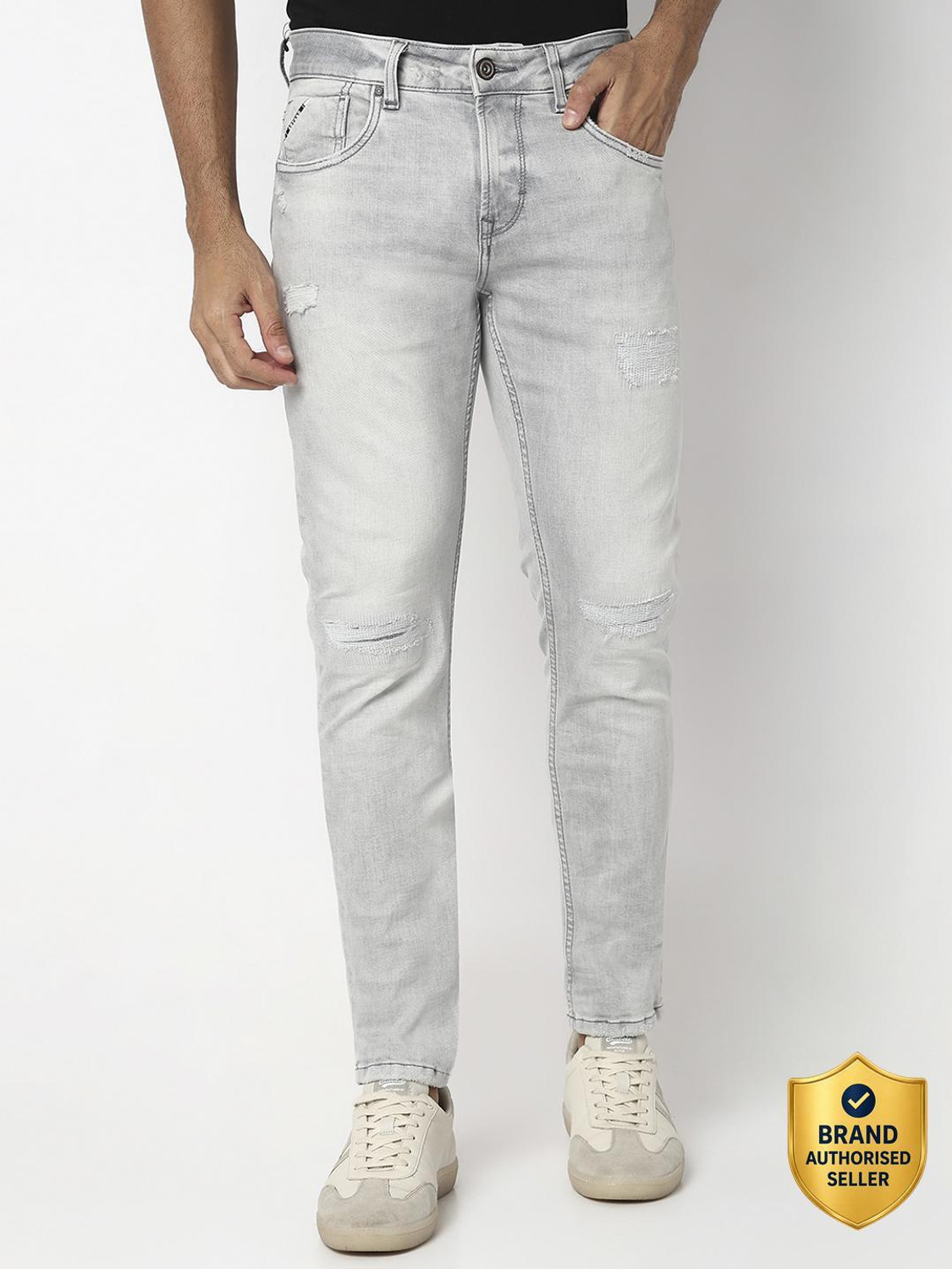 Image of Spykar Men Regular Mid Rise Multicolor Jeans