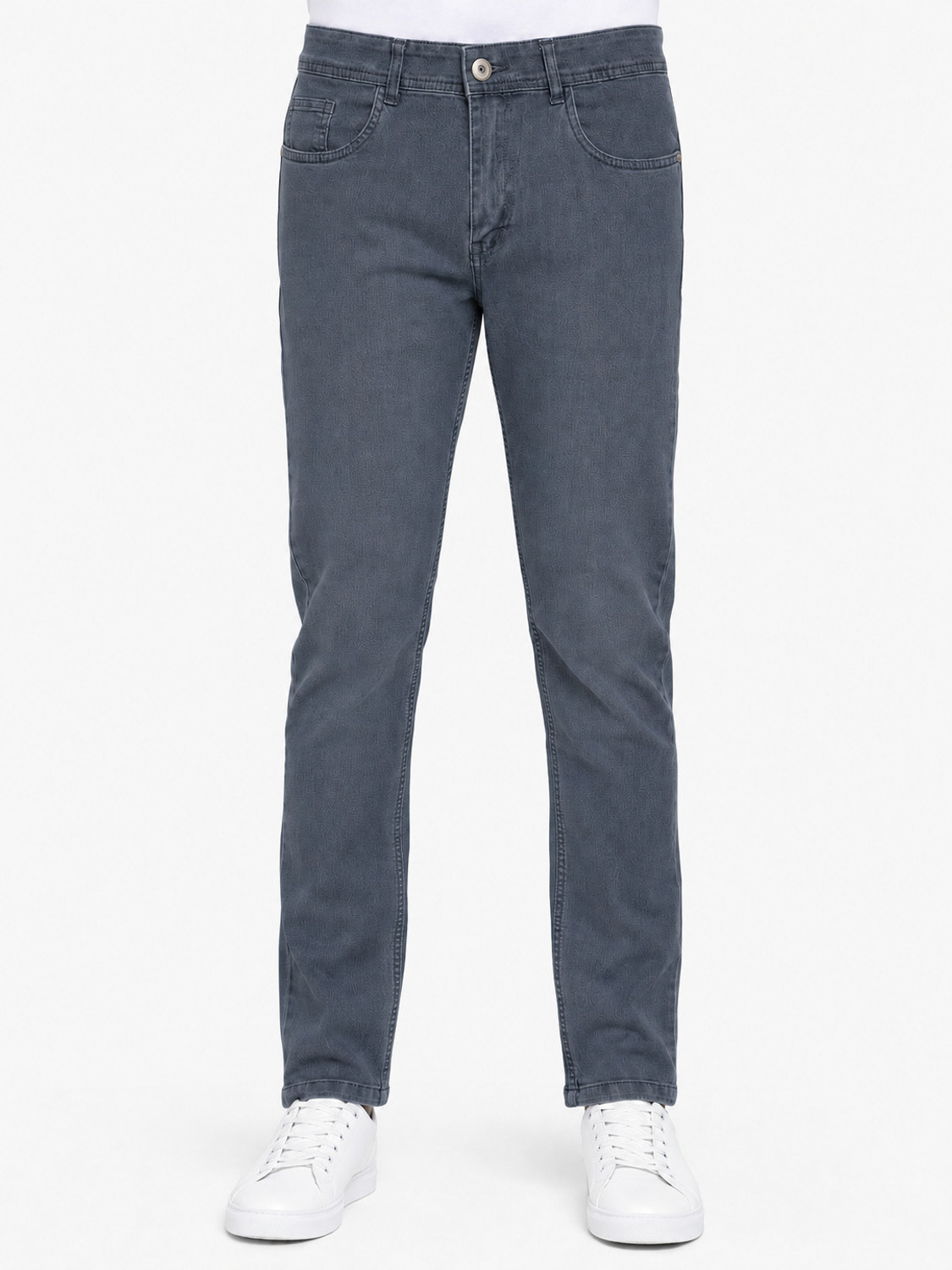 Image of PLOUNGE Men Regular High Rise Black Jeans