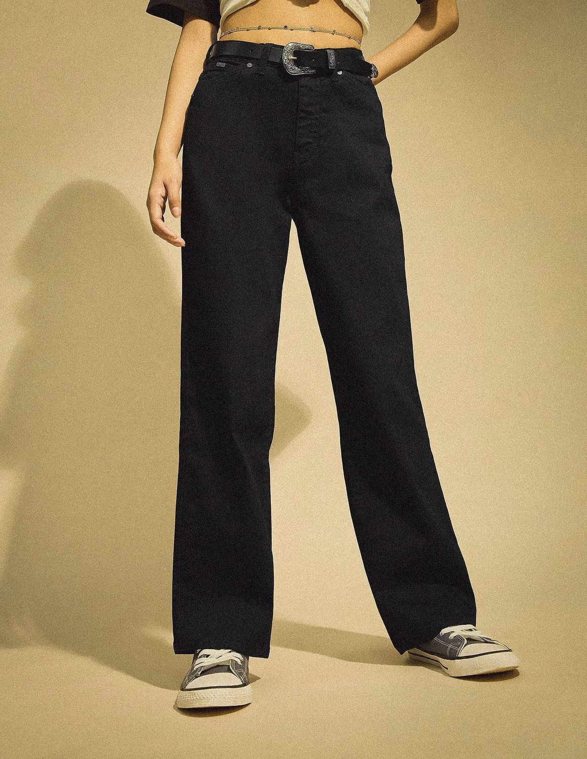 Image of FLYING MACHINE Women Straight Fit High Rise Blue Jeans
