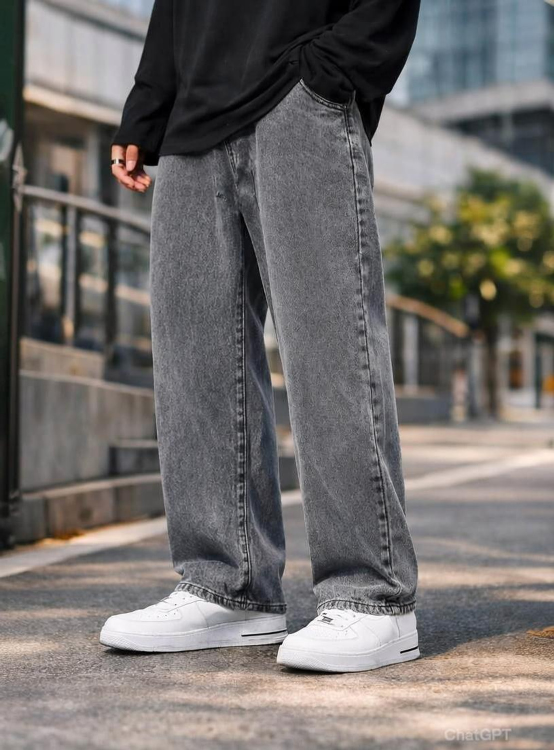 CABRRR Loose Fit Men Grey Jeans - Image 5