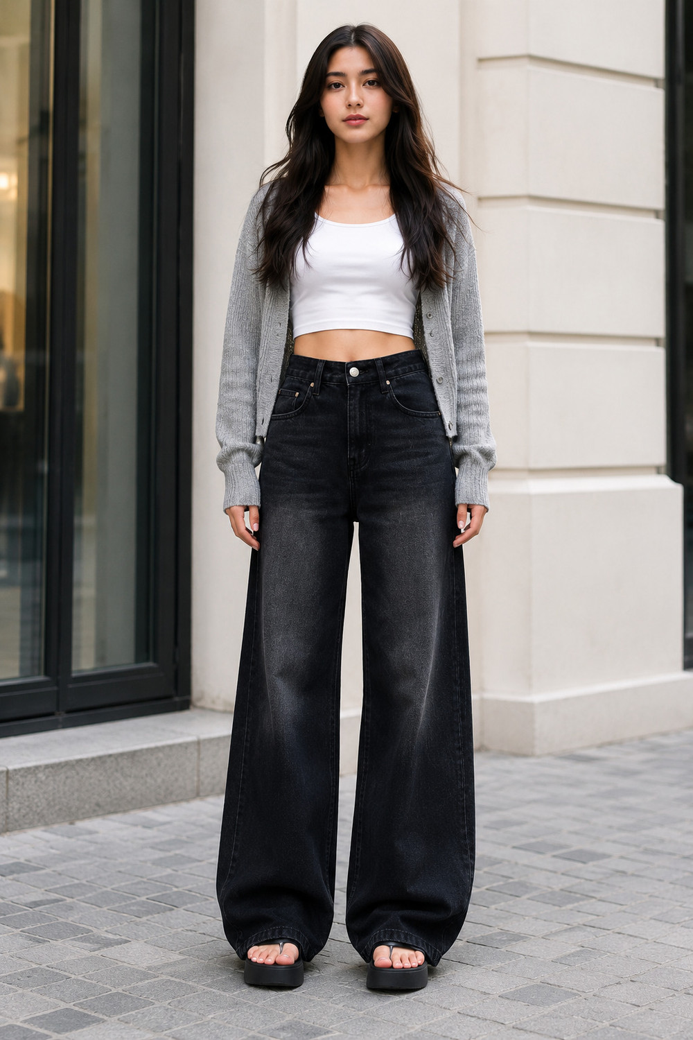 A1 lohia Boyfriend Black Jeans - Image 6