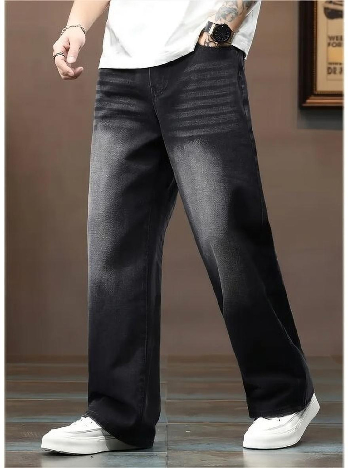 HARYE FASHION Men Black Jeans - Image 1