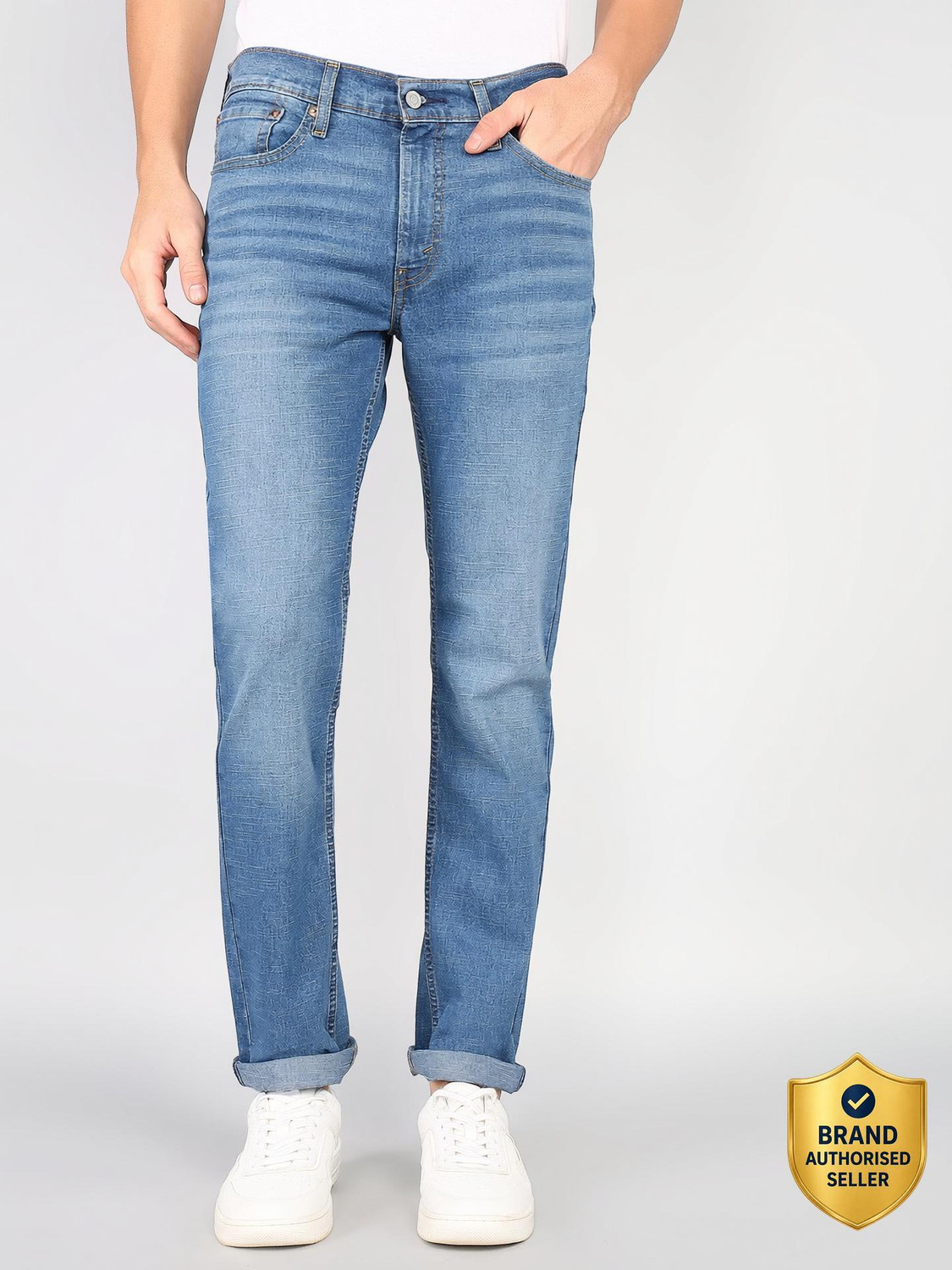 Image of LEVI'S Men Regular Mid Rise Blue Jeans