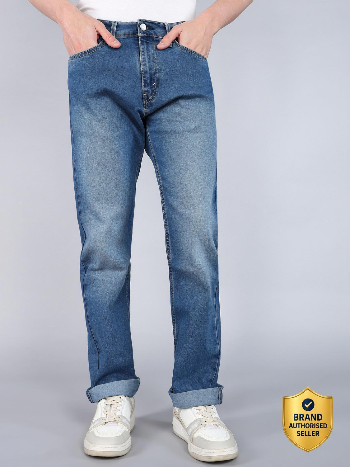 Levi's Straight Fit Men Blue Jeans - Image 6
