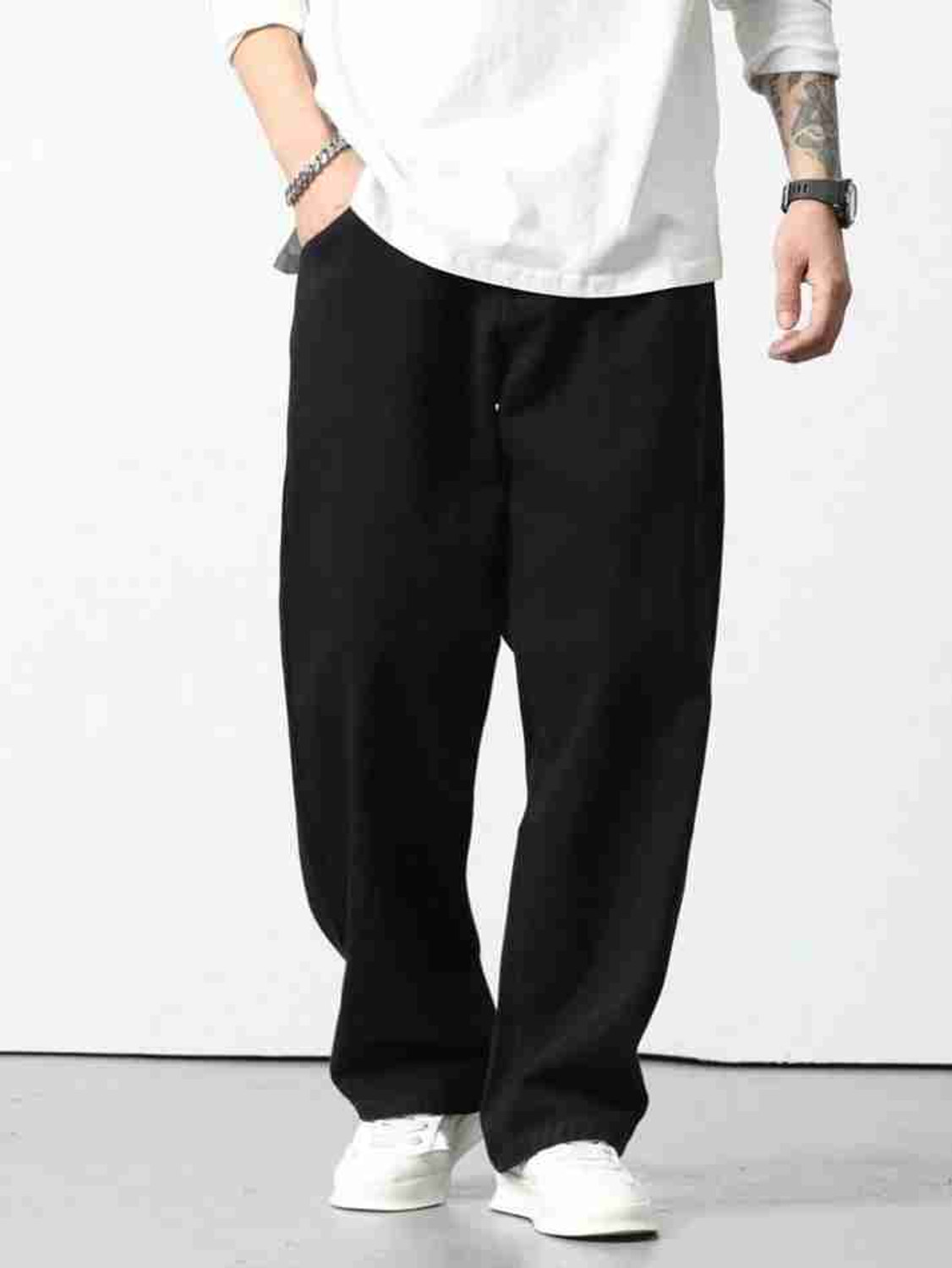 BREXX Men Black Jeans Relaxed Fit - Image 1