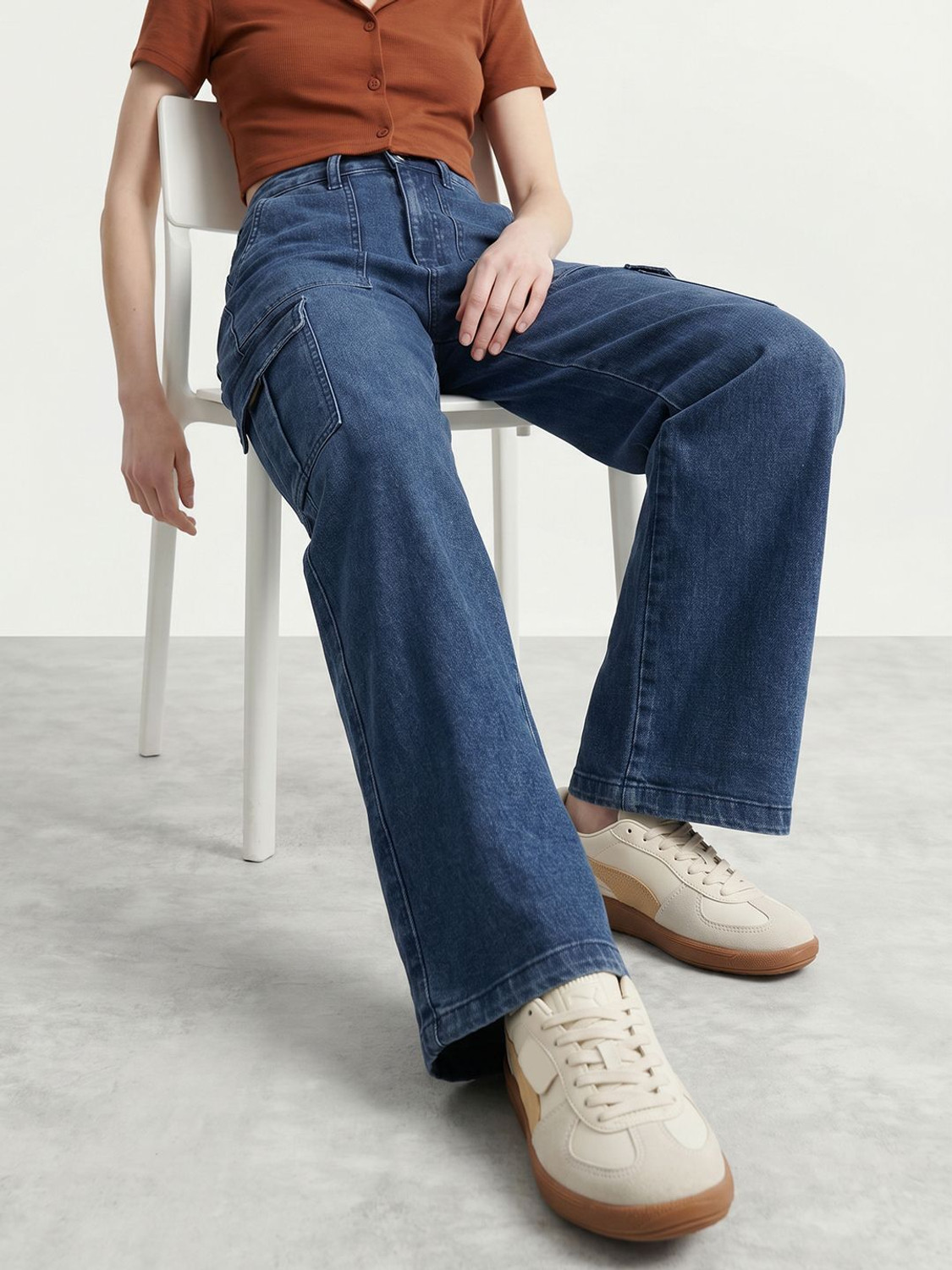 Image of GAP Women Regular High Rise Blue Jeans