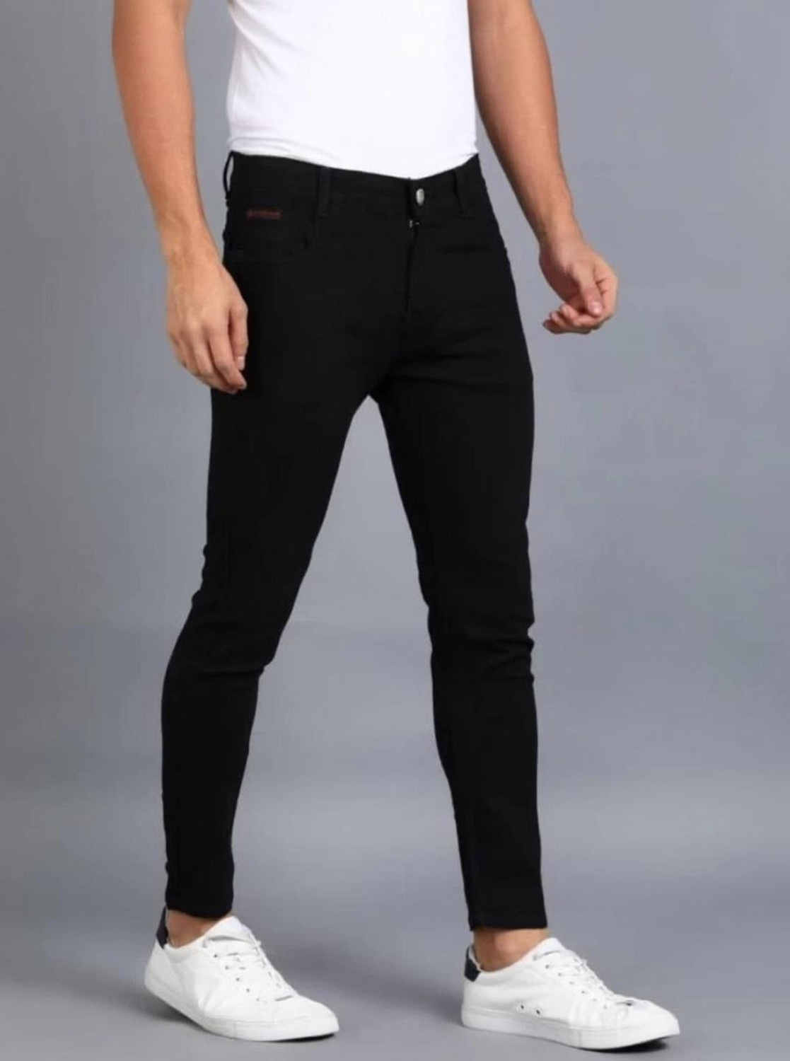 Image of MAVI Fashion Men Slim Mid Rise Black Jeans