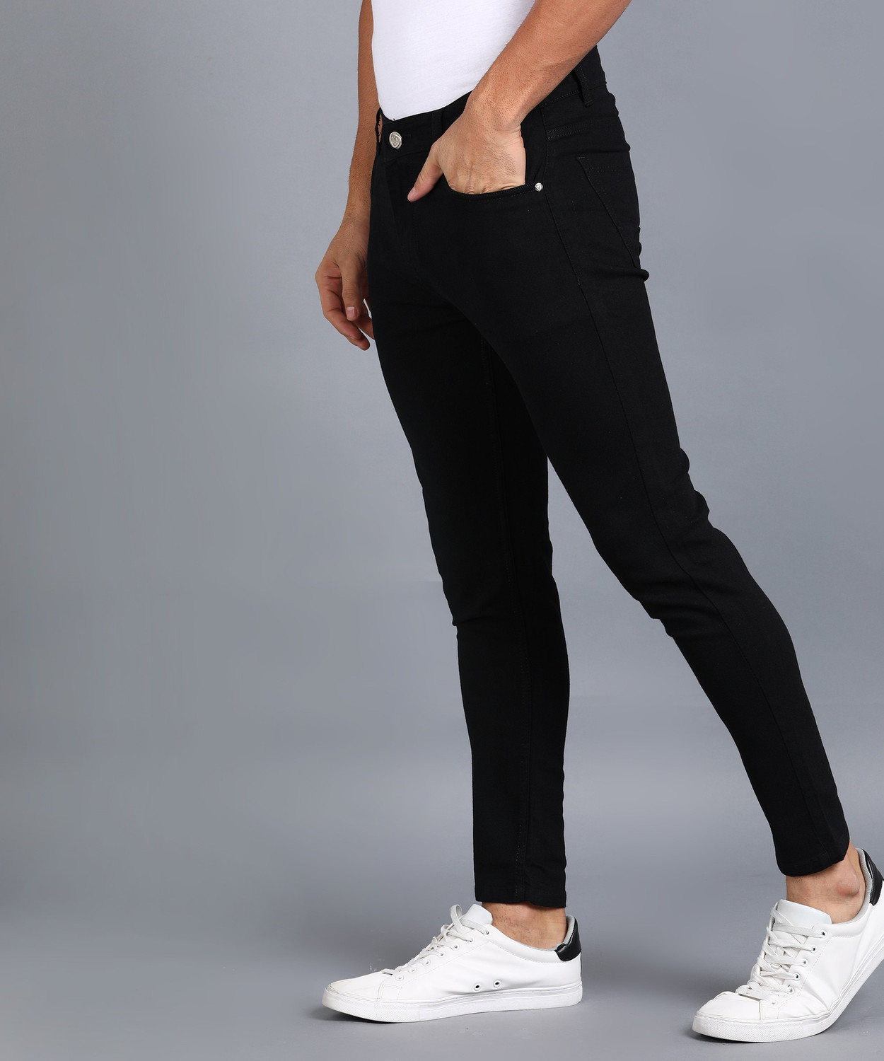 Image of MAVI Fashion Men Slim Mid Rise Black Jeans