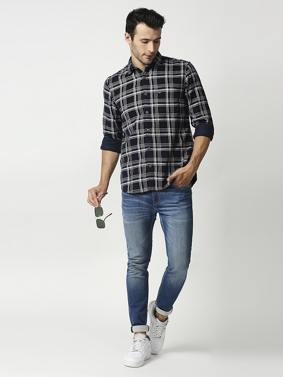 Image of Pepe Jeans Men Skinny Mid Rise Blue Jeans