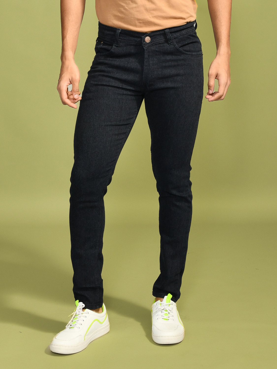 Image of EventJins Men Regular Mid Rise Black Jeans