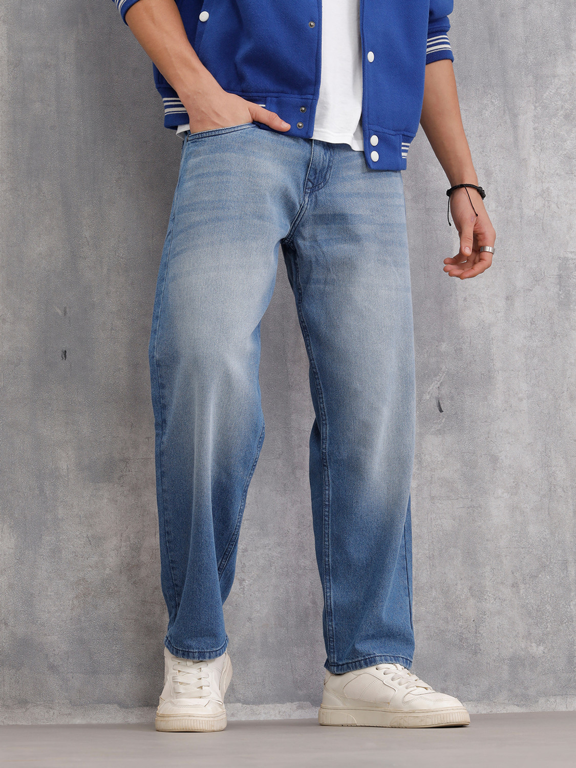WROGN Loose Fit Men Blue Jeans - Image 1