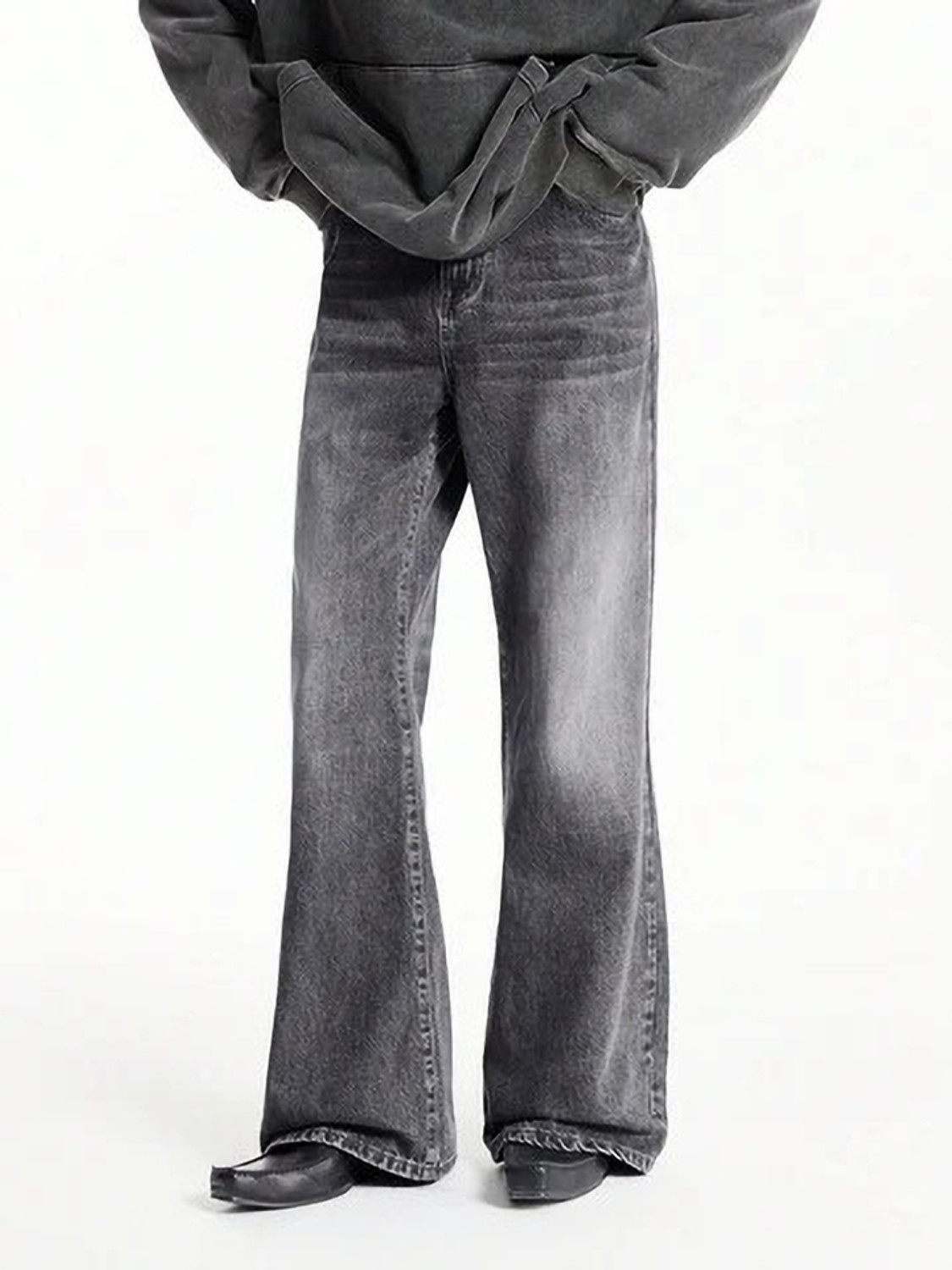 KOTTY Men Relaxed Fit Low Rise Grey Jeans - Image 1