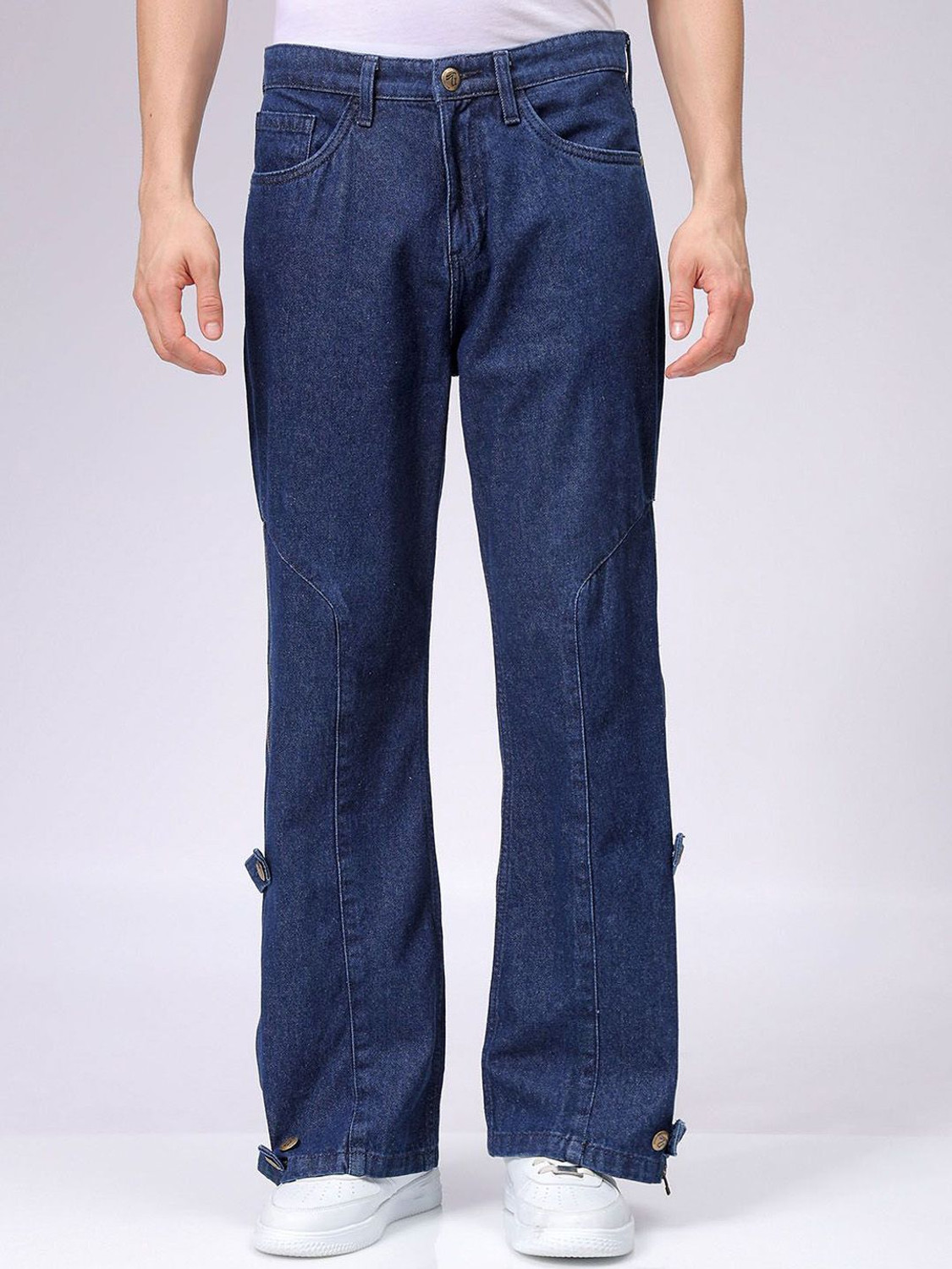 The Indian Garage Co. Men Blue Mid Rise Boot-Leg Jeans - Image 1
