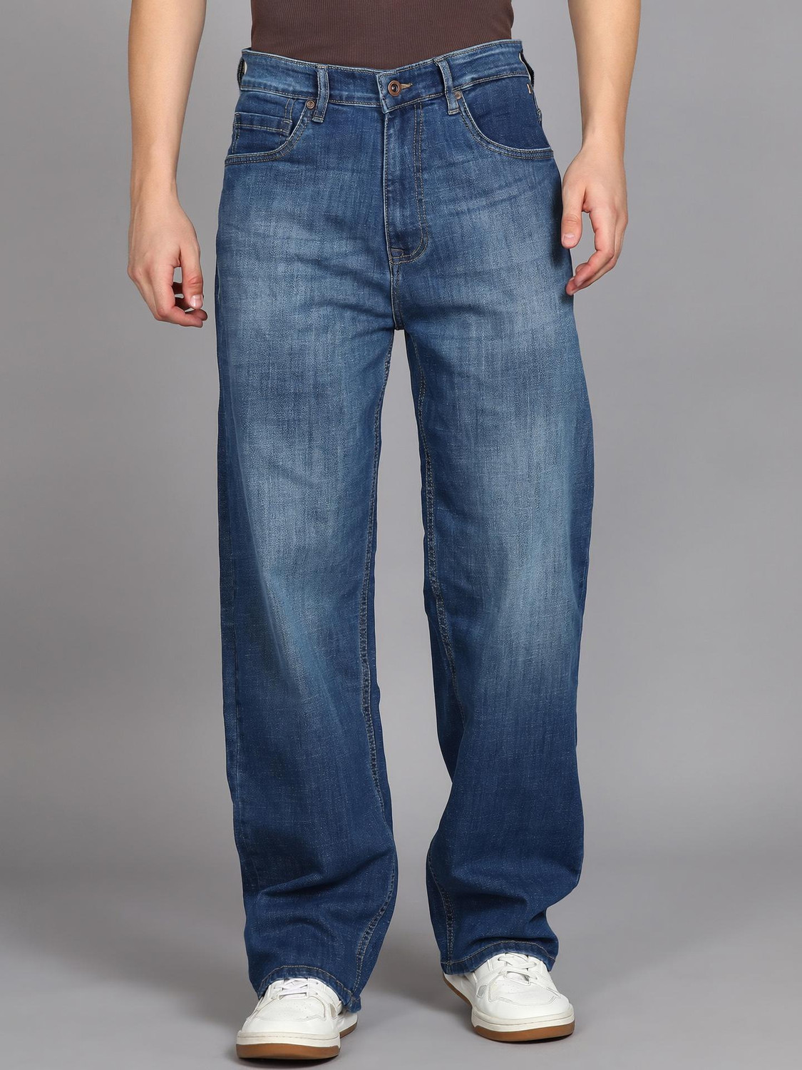 MUFTI Loose Fit Men Blue Jeans - Image 6