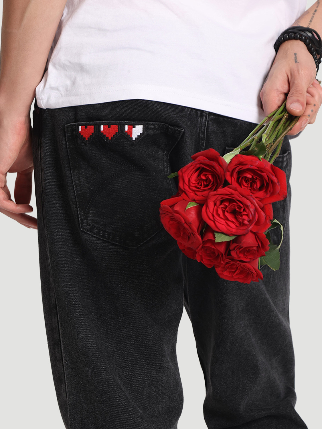 Image of Bene Kleed Men Loose Fit Mid Rise Blue Jeans
