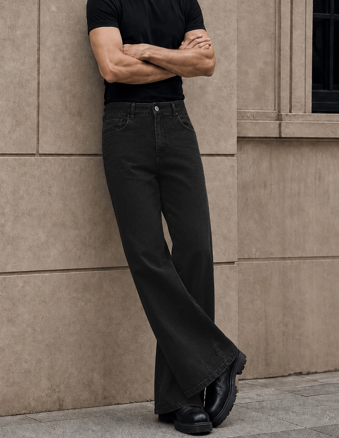 MOTREX Boot-Leg Men Black Jeans - Image 6