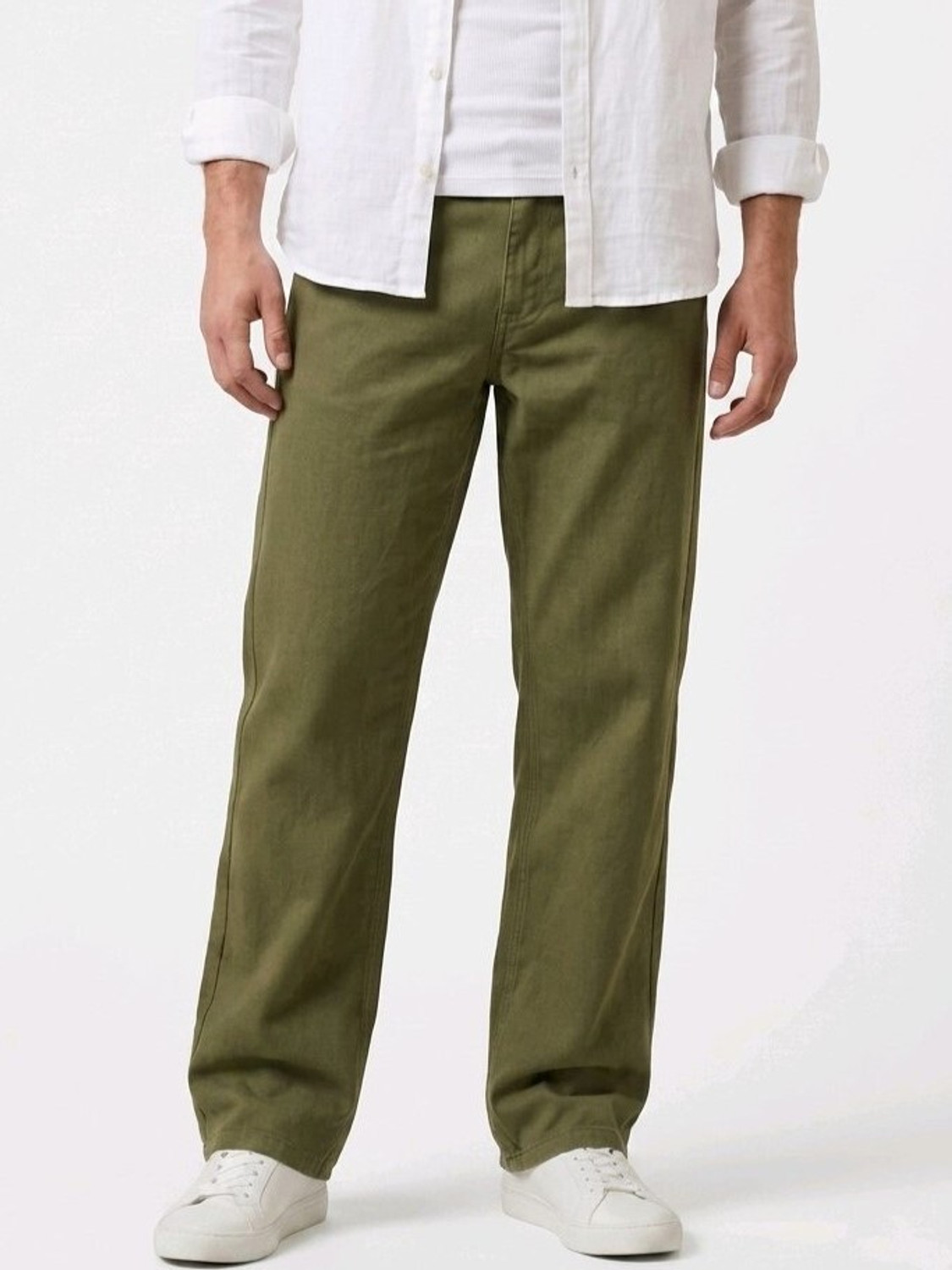 Image of Roadster Men Regular Mid Rise Beige Jeans