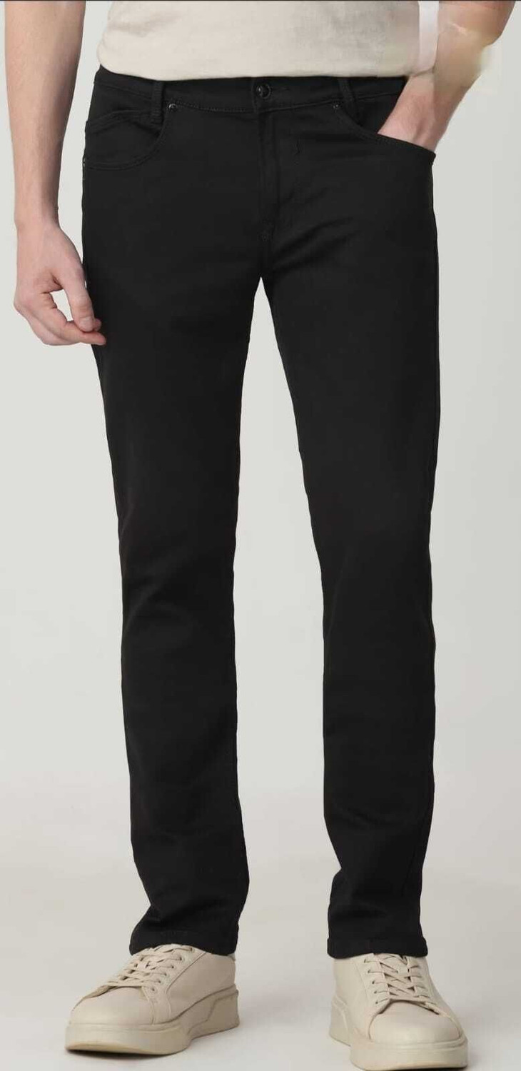 Image of NEET Men Slim Mid Rise Black Jeans