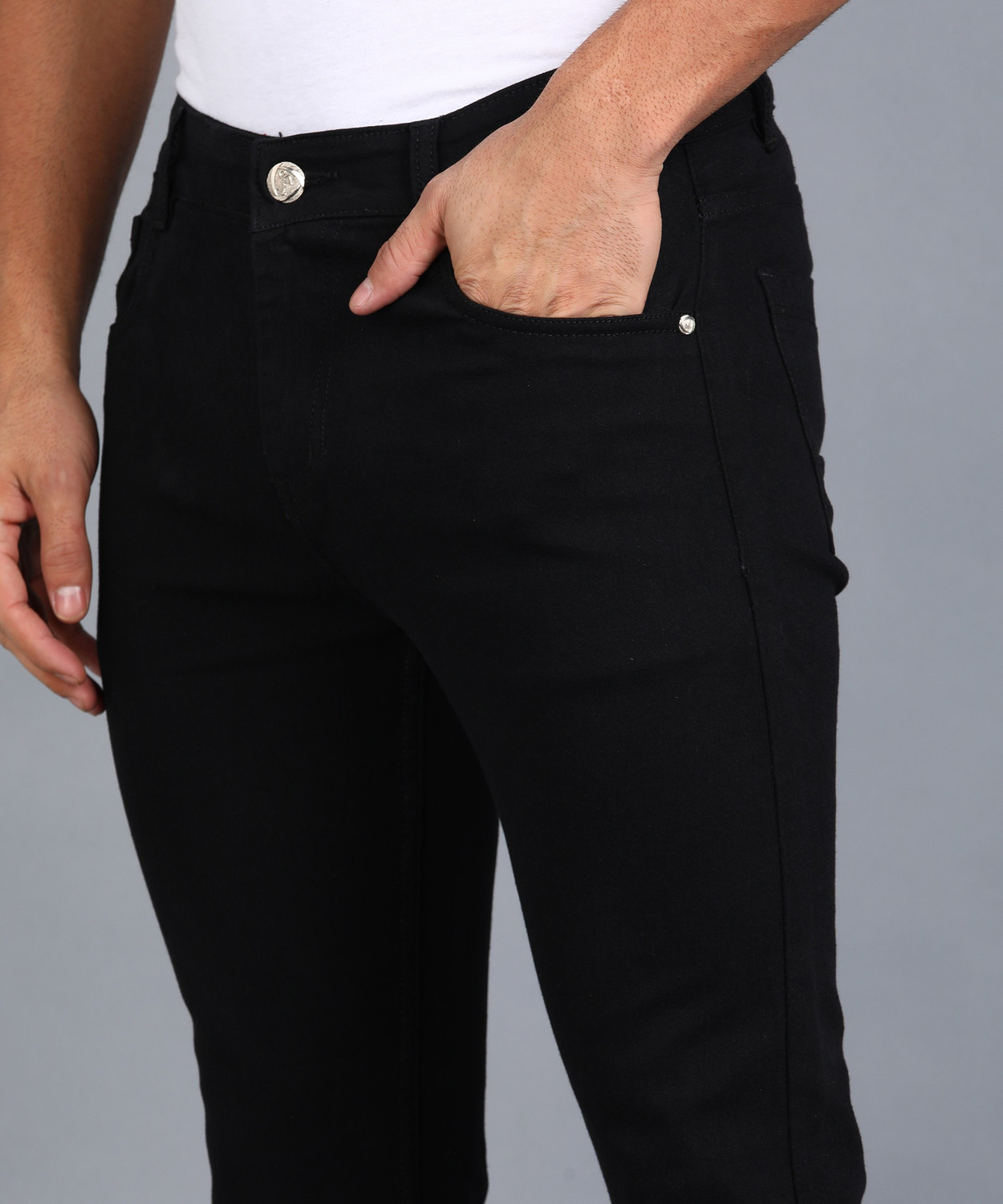 Image of MAVI Fashion Men Slim Mid Rise Black Jeans