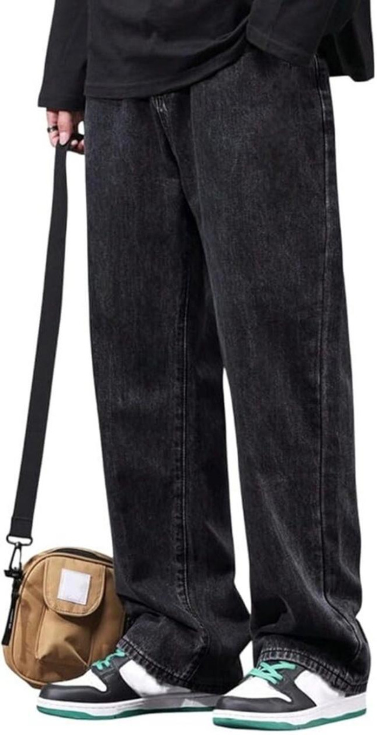 DASHING FIT Men Boyfriend Mid Rise Grey Jeans - Image 1