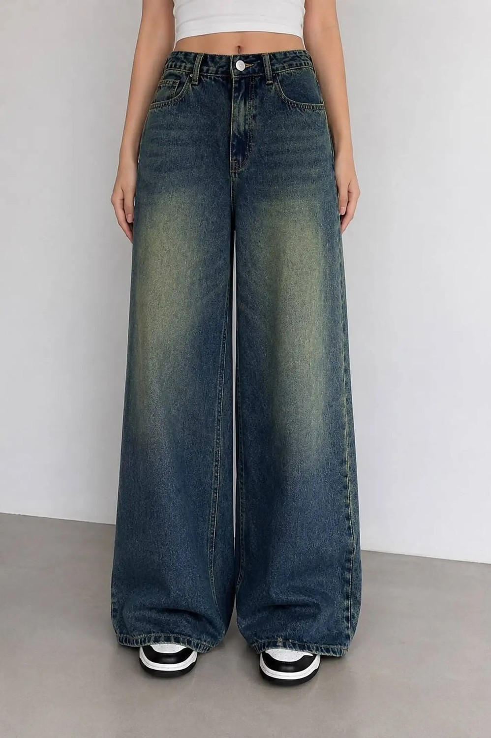Denimview DV Wide Leg Blue Jeans - Image 6