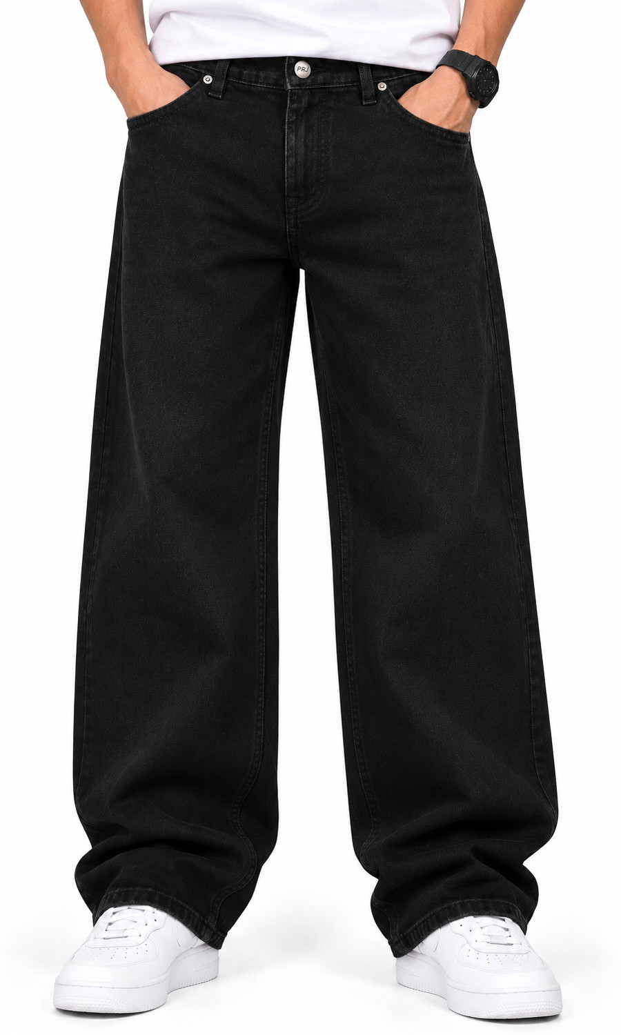 Image of PRJ IN STYLE Men Loose Fit Mid Rise Light Blue Jeans