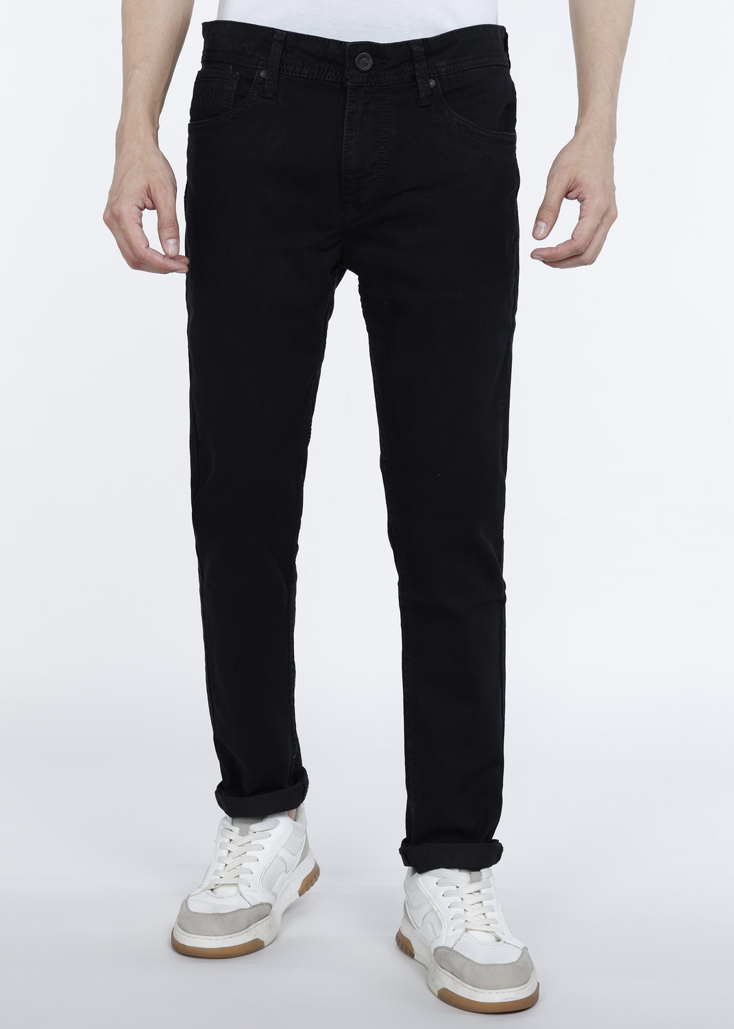 INTEGRITI Skinny Men Black Jeans - Image 1