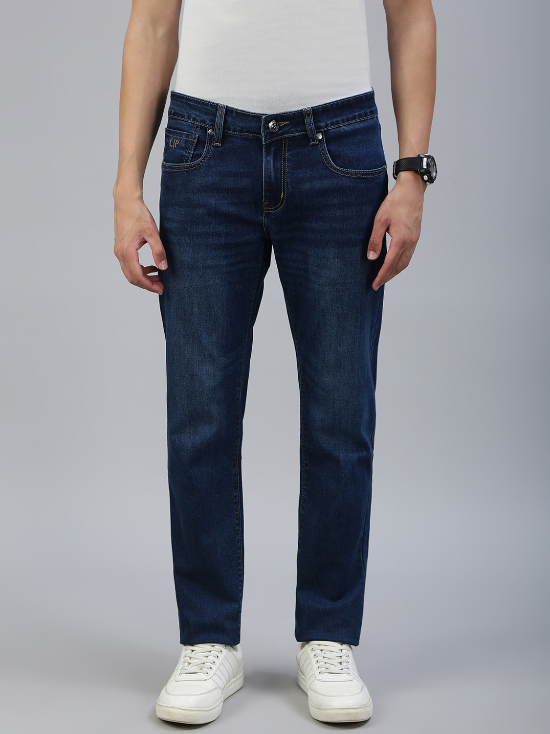 Image of REGY Men Slim Mid Rise Green Jeans