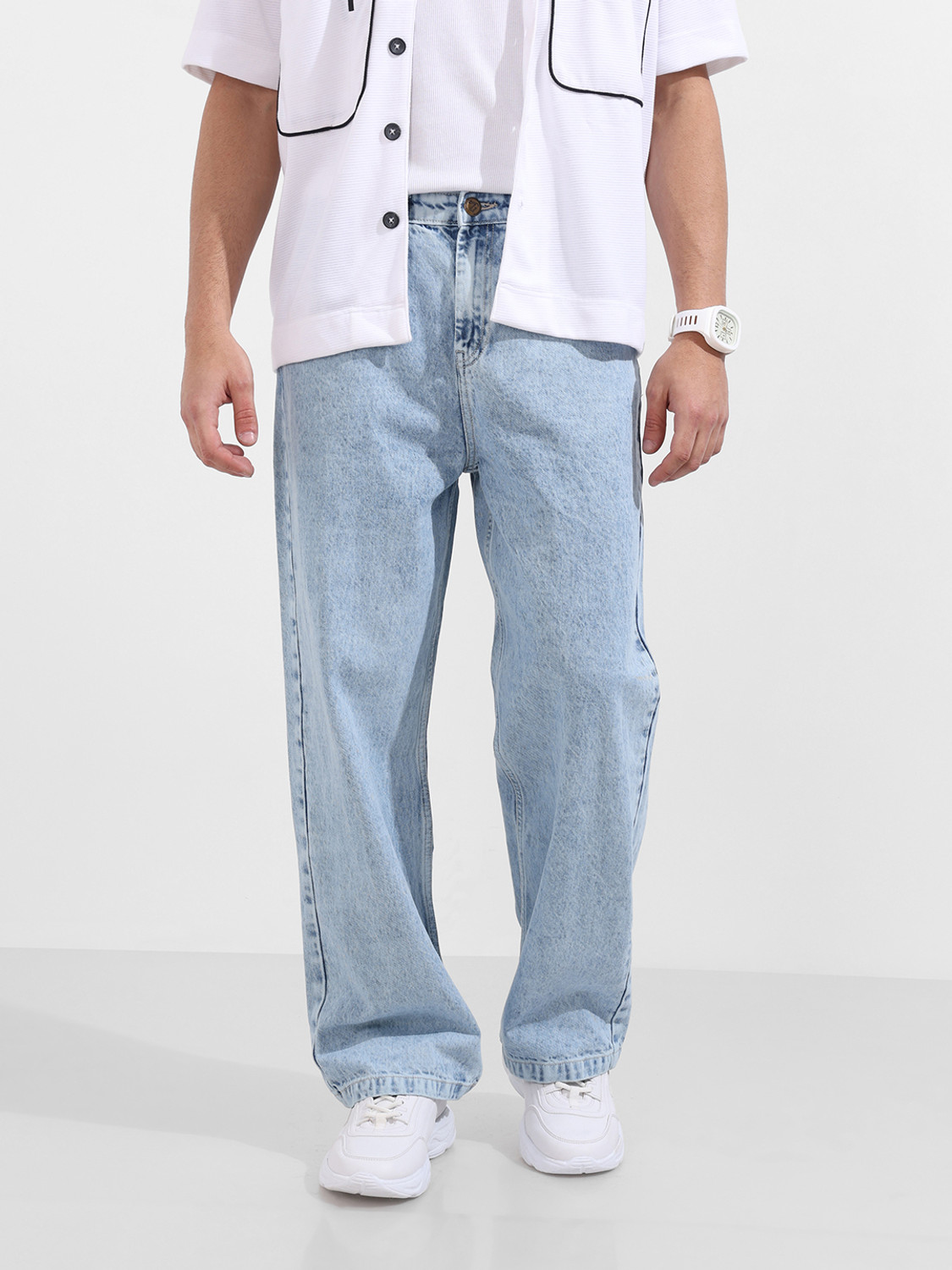 The Indian Garage Co. Men Blue Jeans Relaxed Fit - Image 6