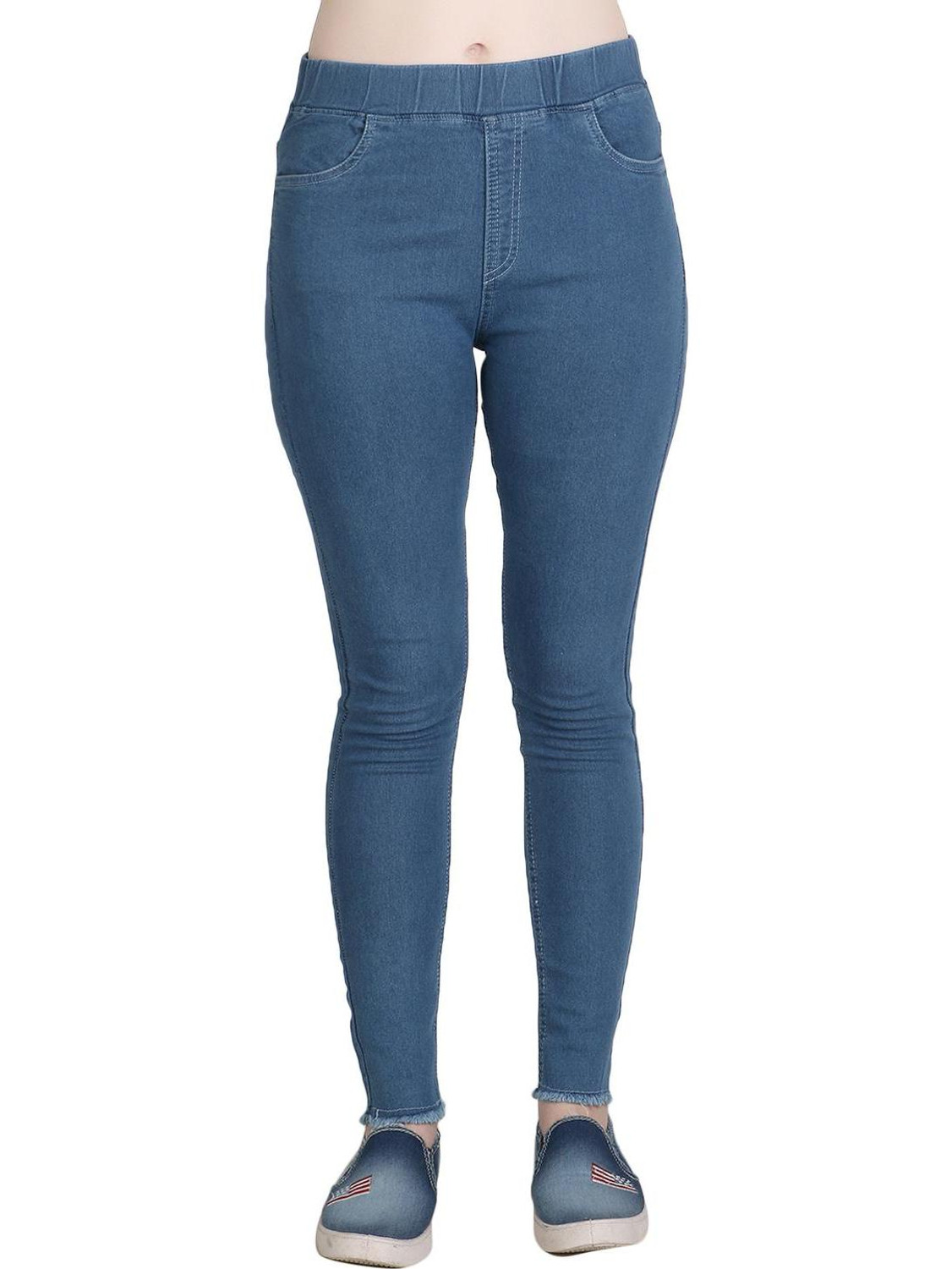 Image of GO COLORS Green Jegging (Solid)