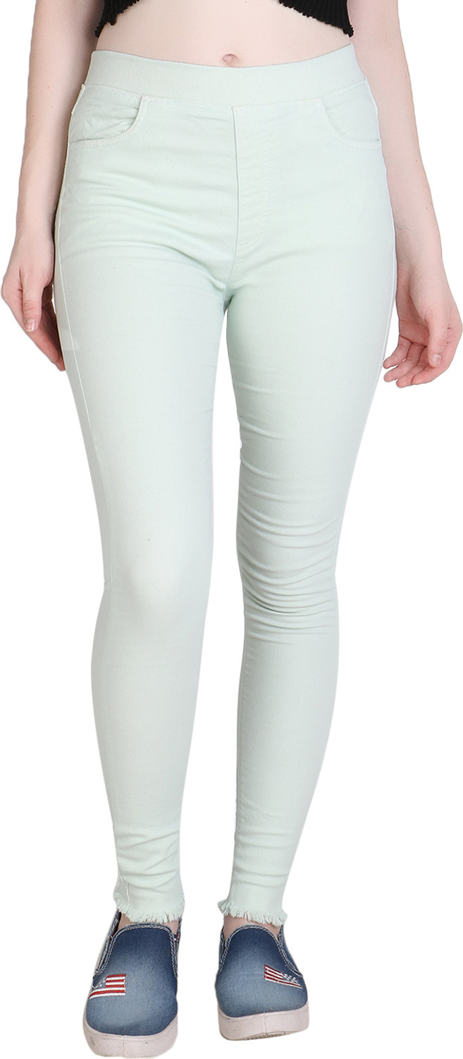 Image of GO COLORS Green Jegging (Solid)
