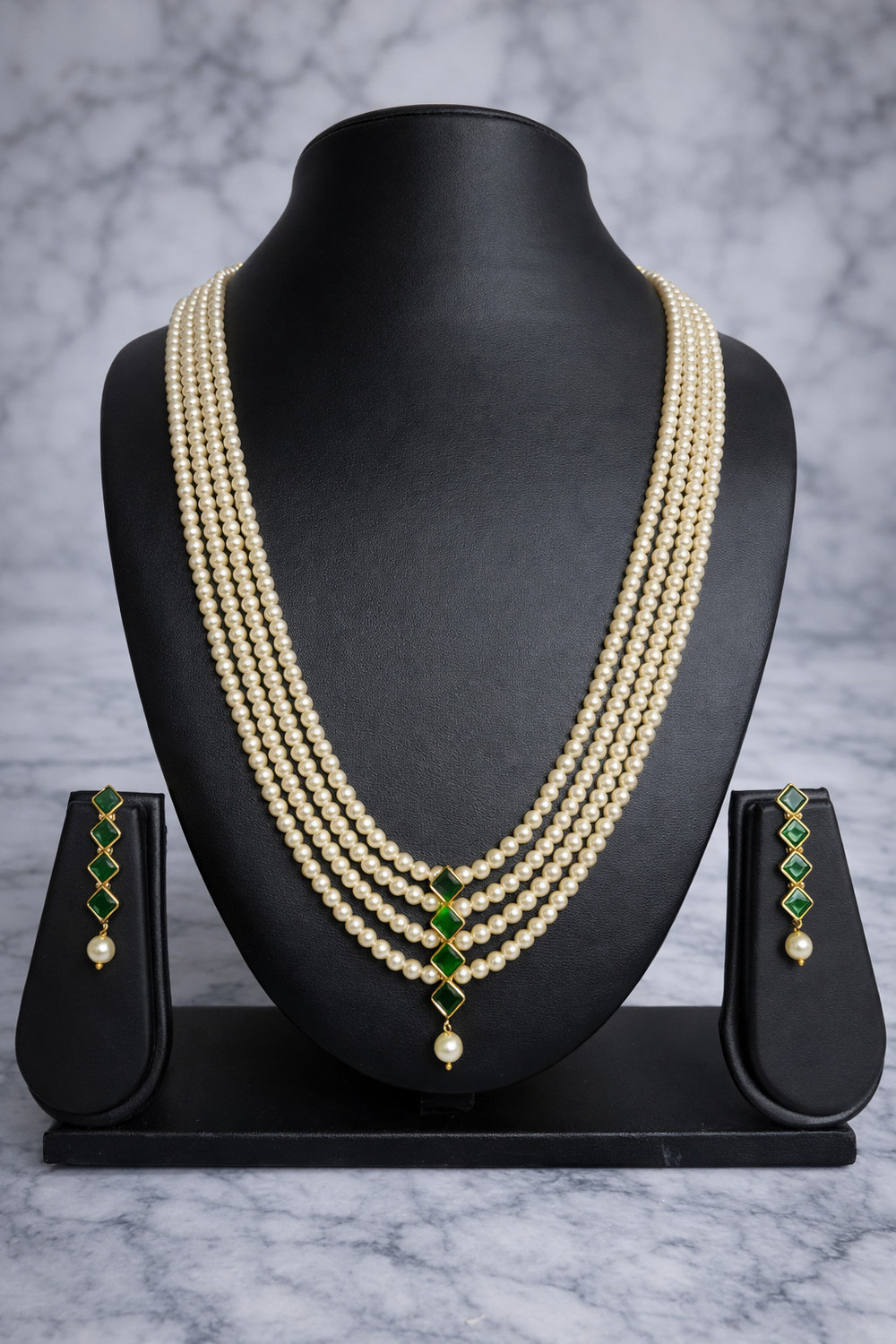 HarisFancy Crystal Gold-plated Jewel Set - Image 1