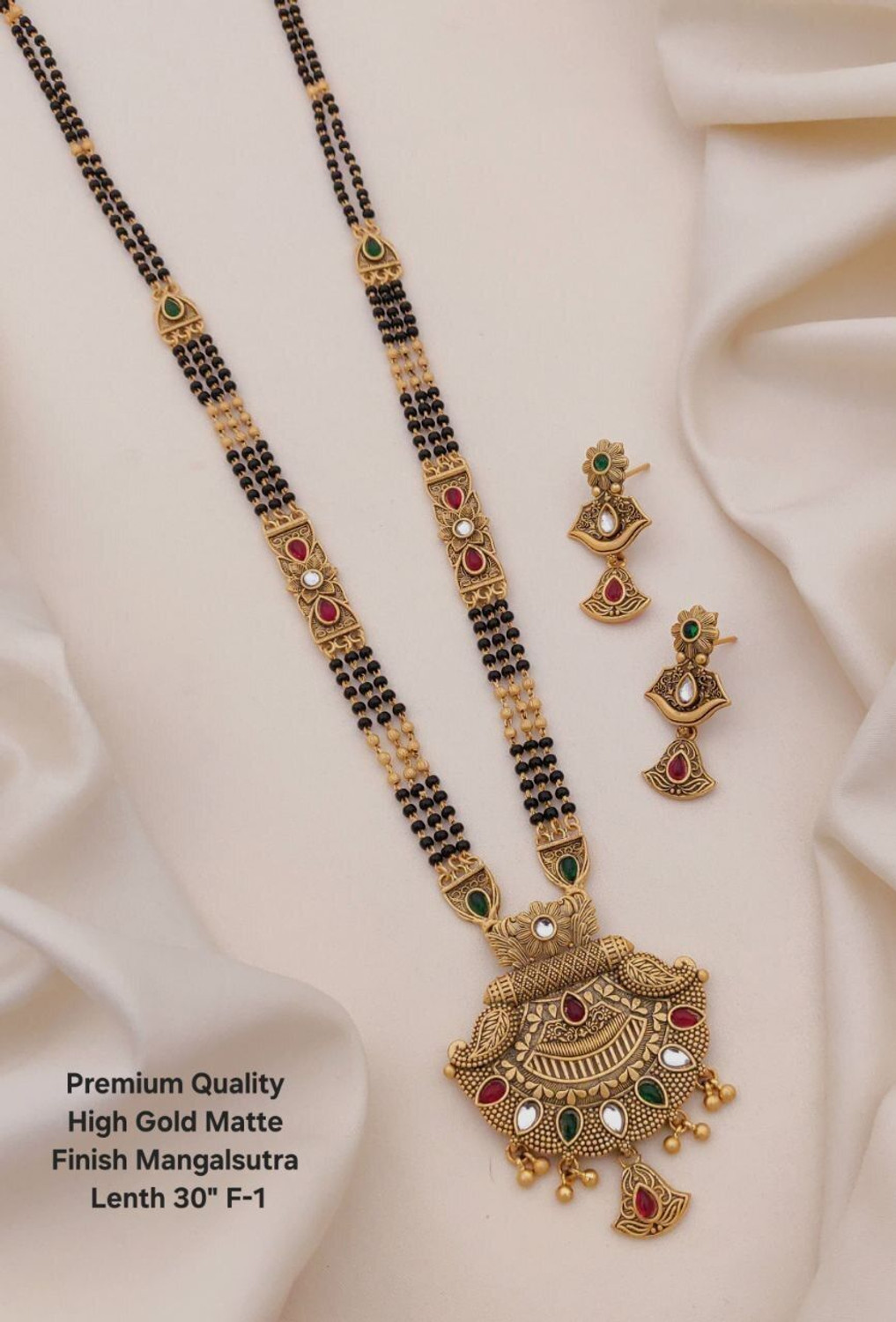 Image of RRSaless Brass Gold-plated Gold Jewel Set (Pack of 2)