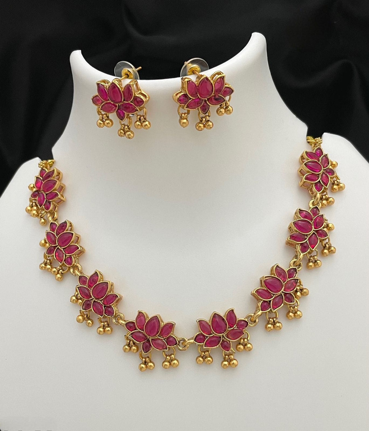 Image of RRSaless Brass Gold-plated Gold Jewel Set (Pack of 2)