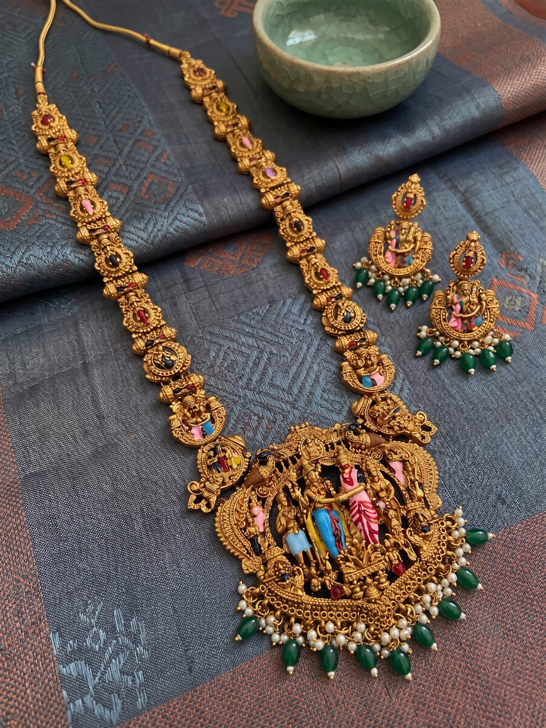 Influtive Brass, Copper Gold-plated Jewel Set - Image 1