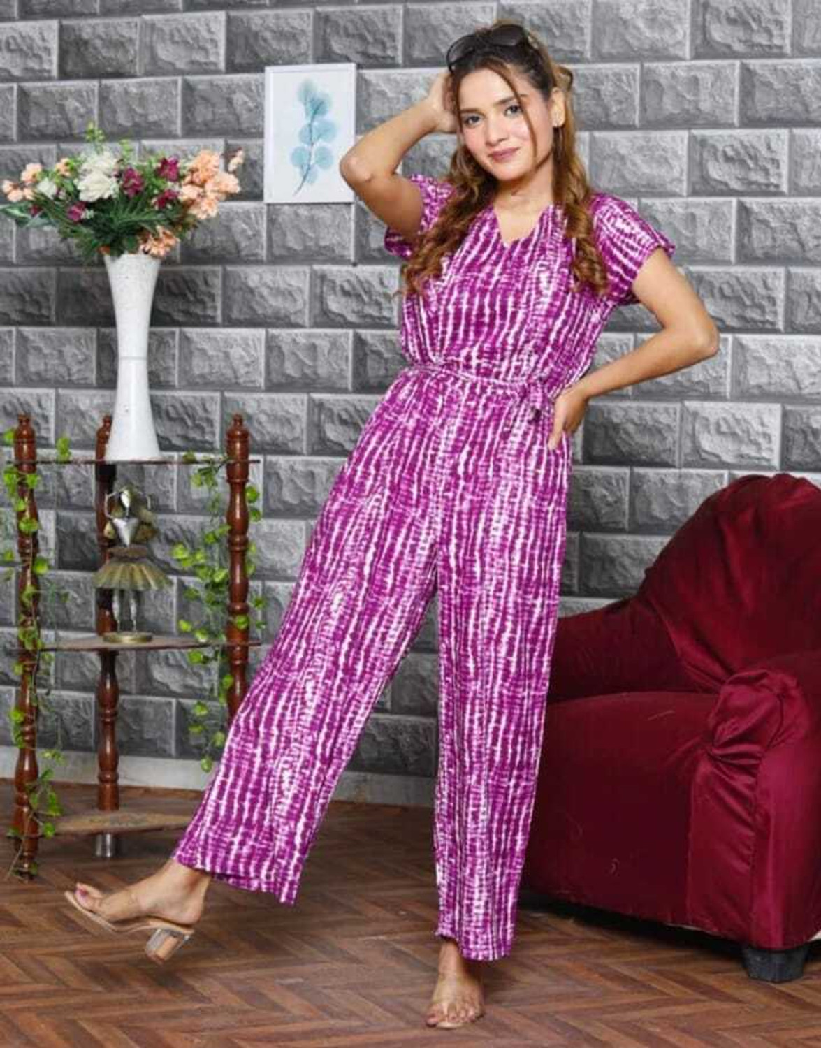 Image of savro Printed Women Jumpsuit