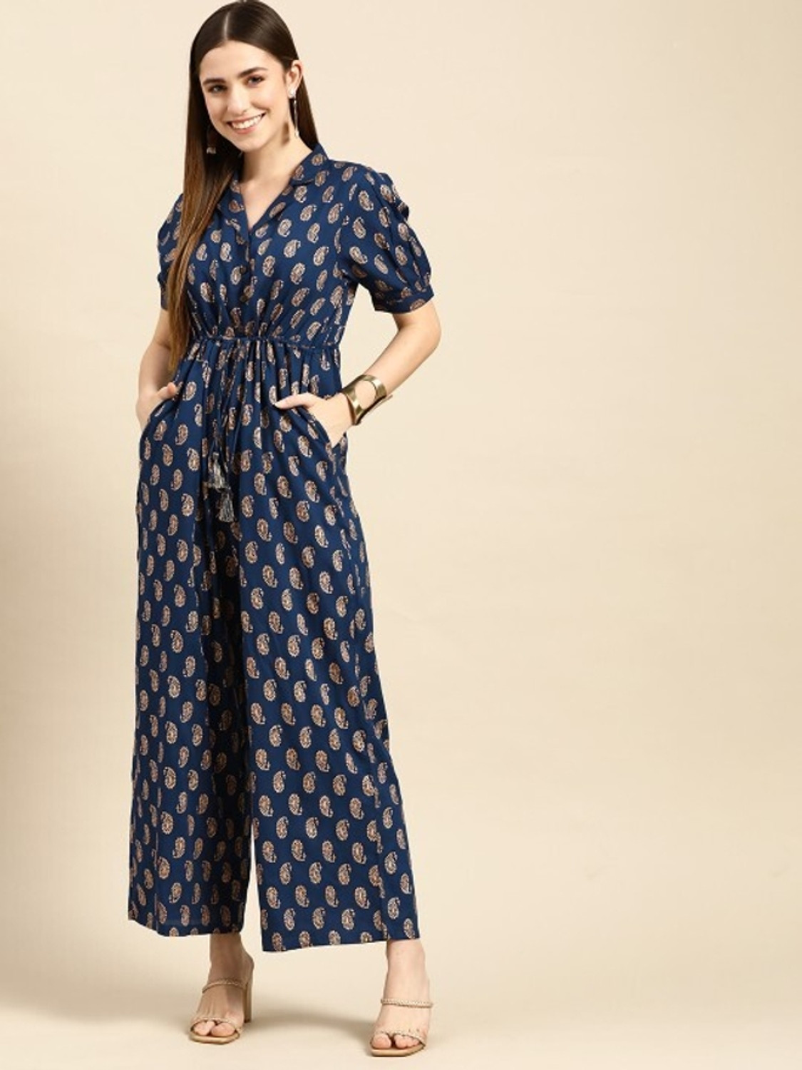 Image of savro Printed Women Jumpsuit