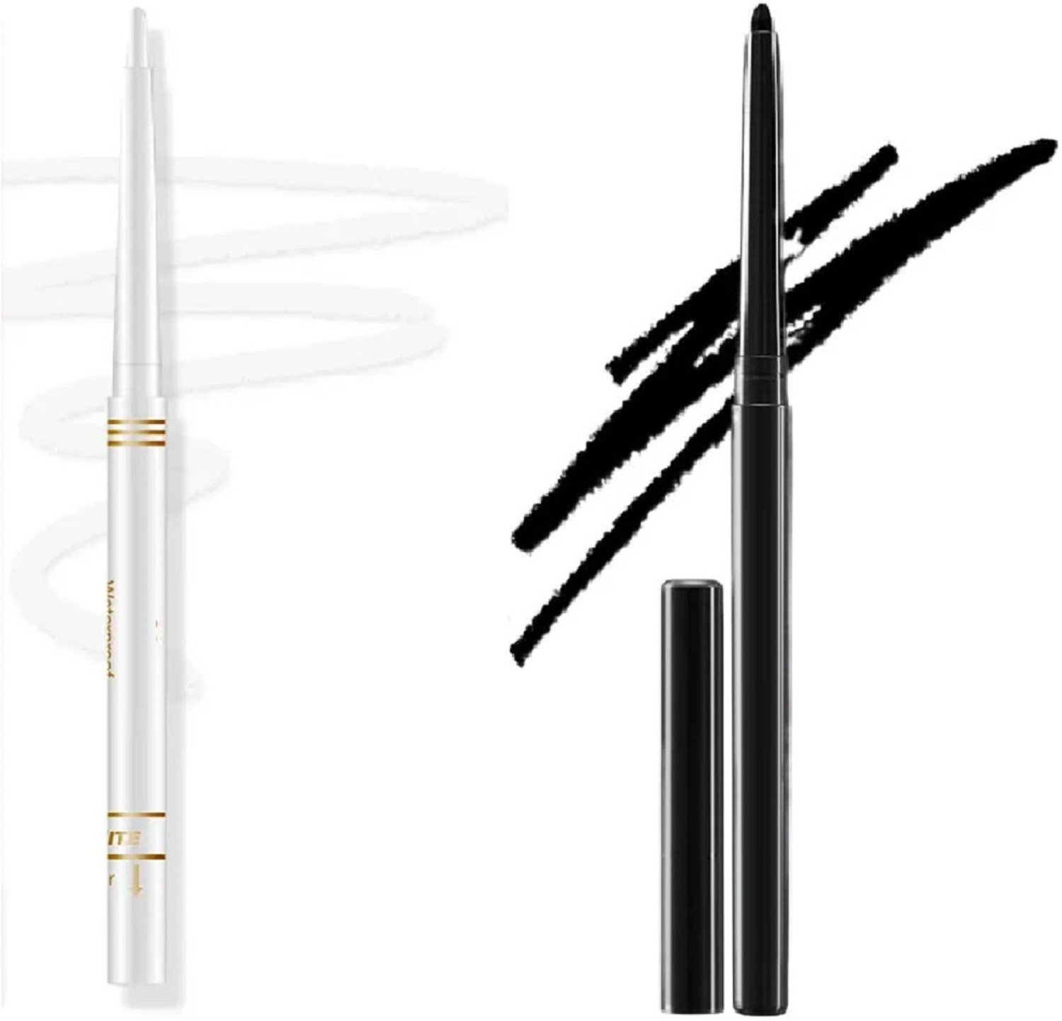 Image of MARS Highly pigmented smudge proof With Free Sharpner Kajal Black and White (Shade-03, Shade-04, 2.8 g)