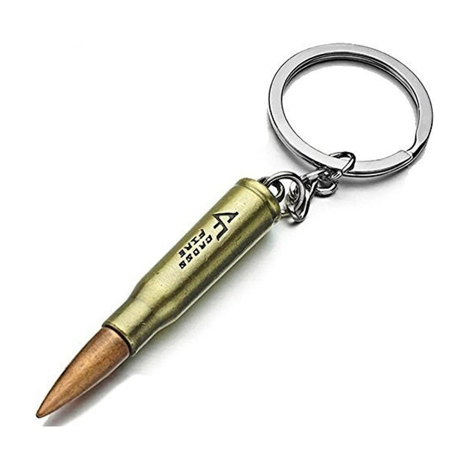 Ringmaster Metal Bullet Keychain - Image 1