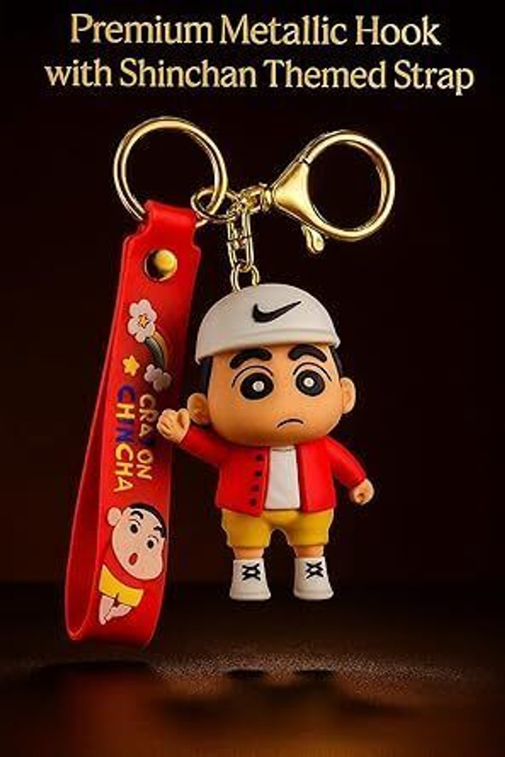 Image of World Gift Mart Shinchan Keychain with Premium PVC Strap| Stylish Bag Charm for Shinchan Fans Key Chain