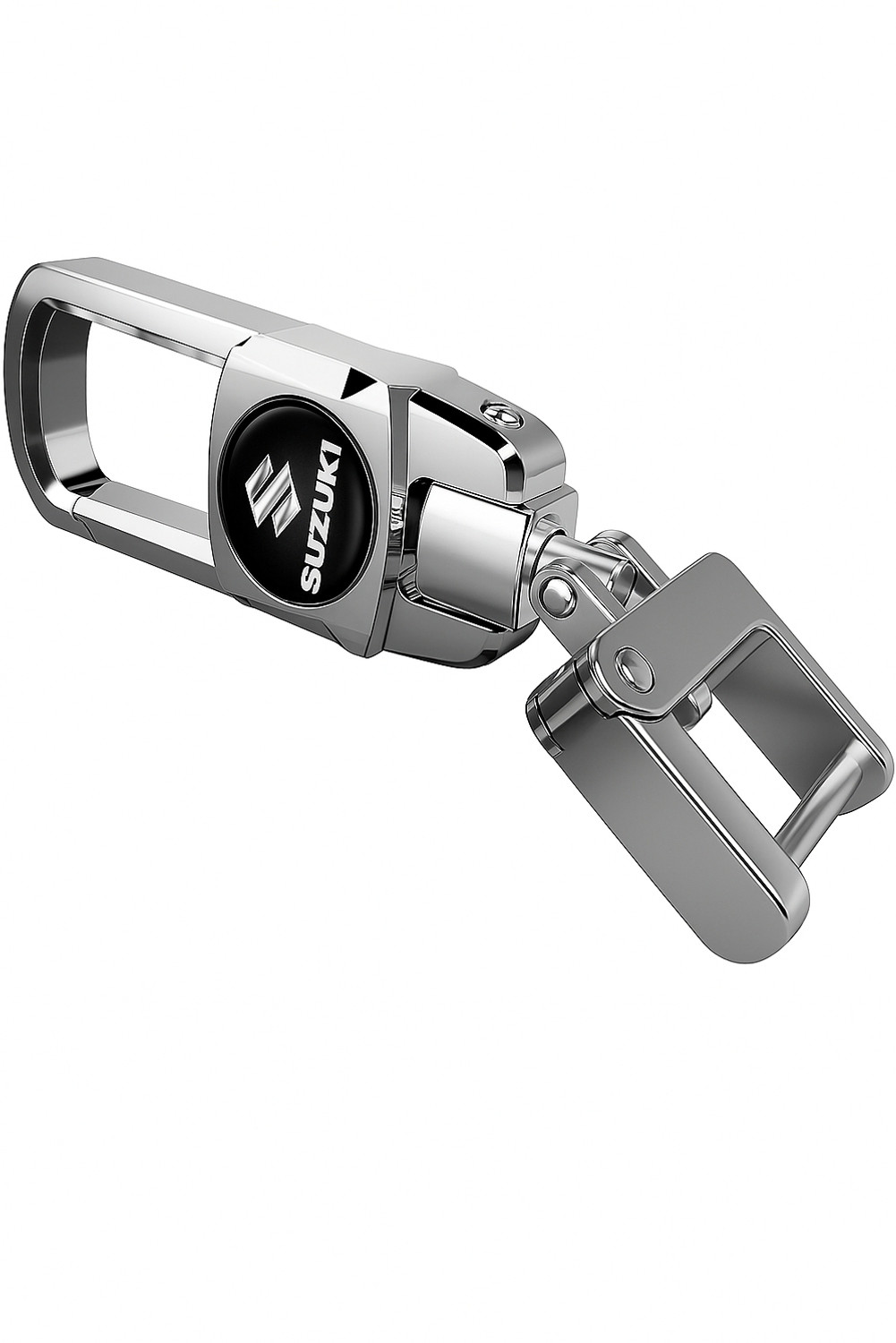 Image of STORITE Premium Metal Keychain with Carabiner Clip for Car, Bike,Home Key (Black & Gold) Key Chain