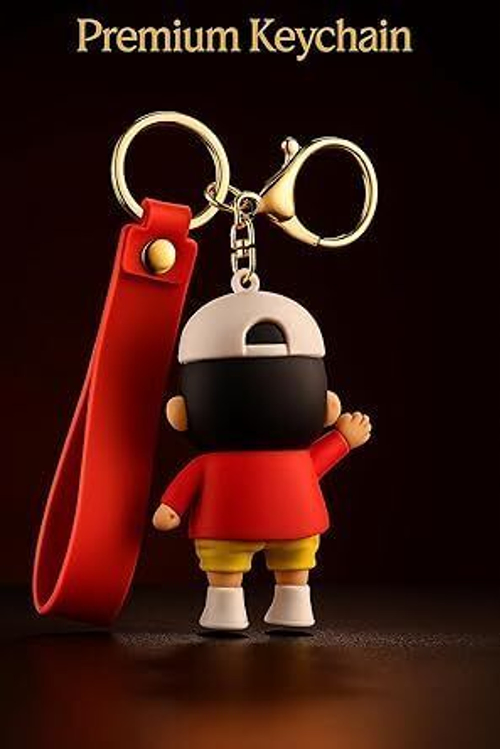 Image of World Gift Mart Shinchan Keychain with Premium PVC Strap| Stylish Bag Charm for Shinchan Fans Key Chain